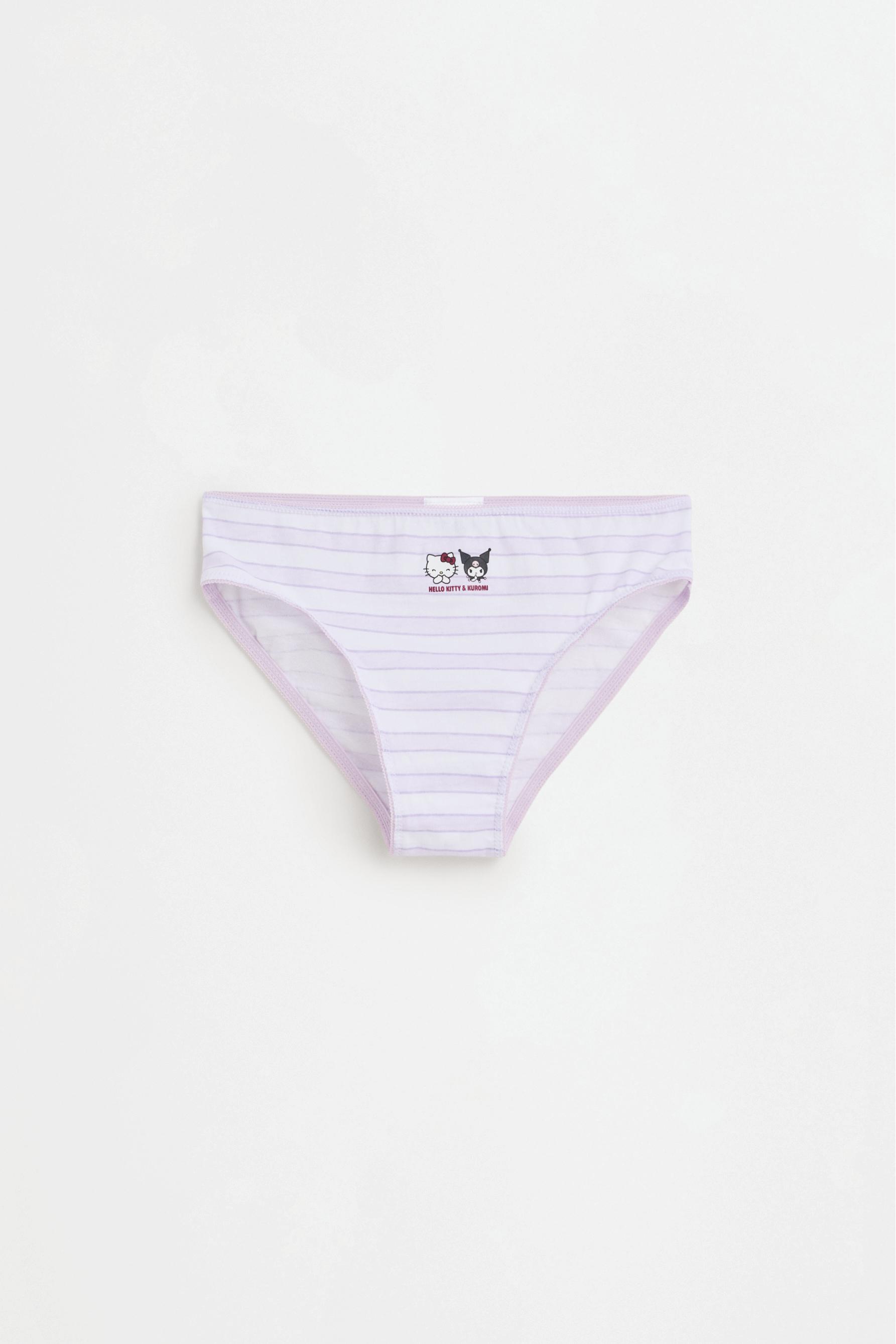 Hello Kitty ©SANRIO briefs (5-pack) — LILAC/WHITE