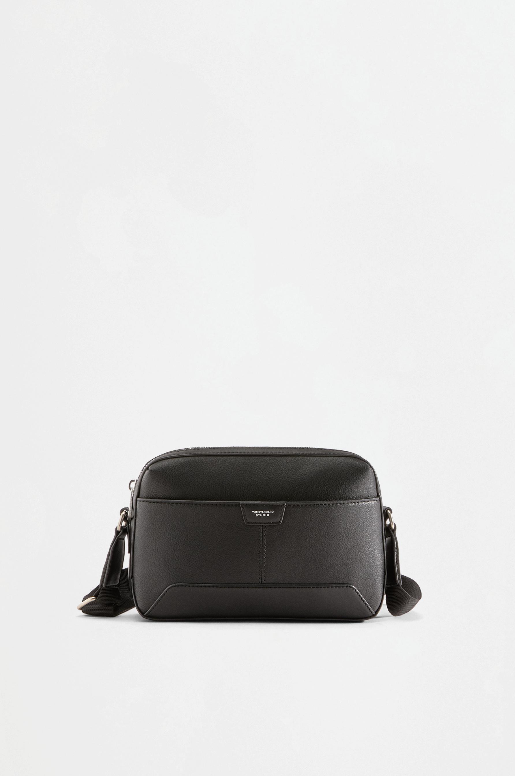 Logo crossbody bag — BLACK