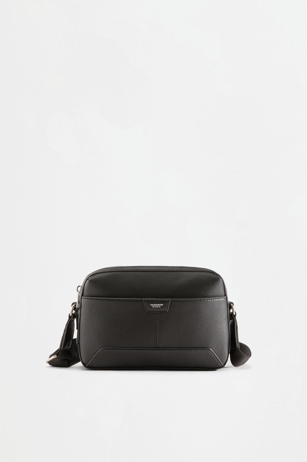 Logo crossbody bag — BLACK