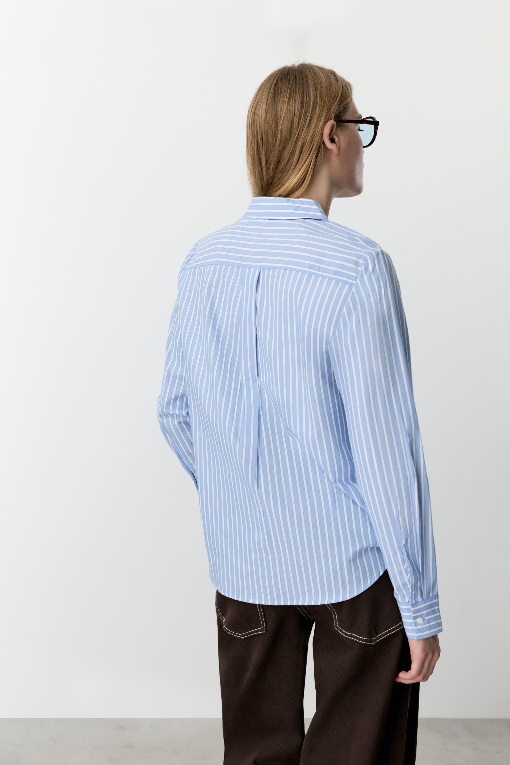 Basic poplin shirt — MEDIUM BLUE