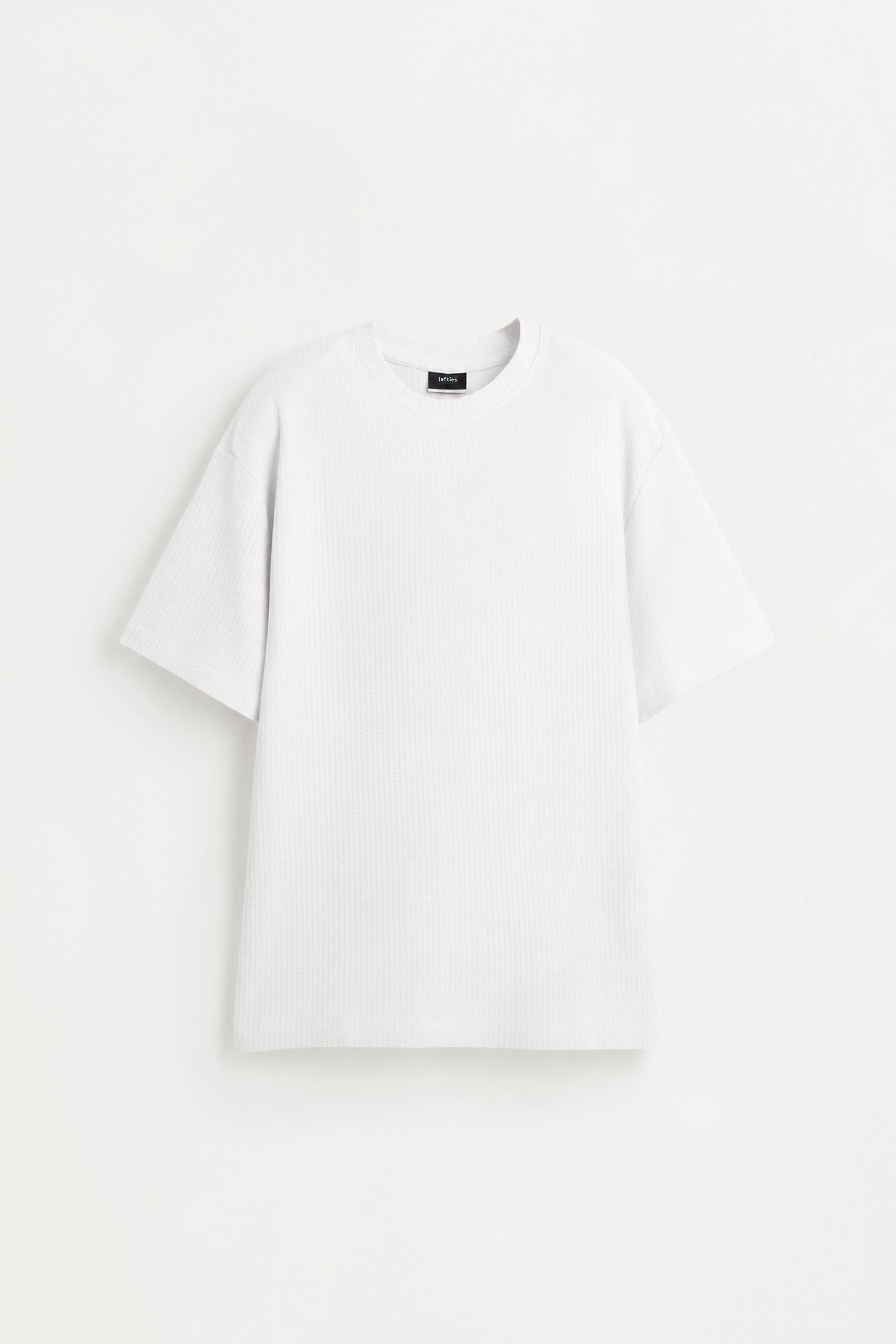 Texture T-shirt — VANILLA