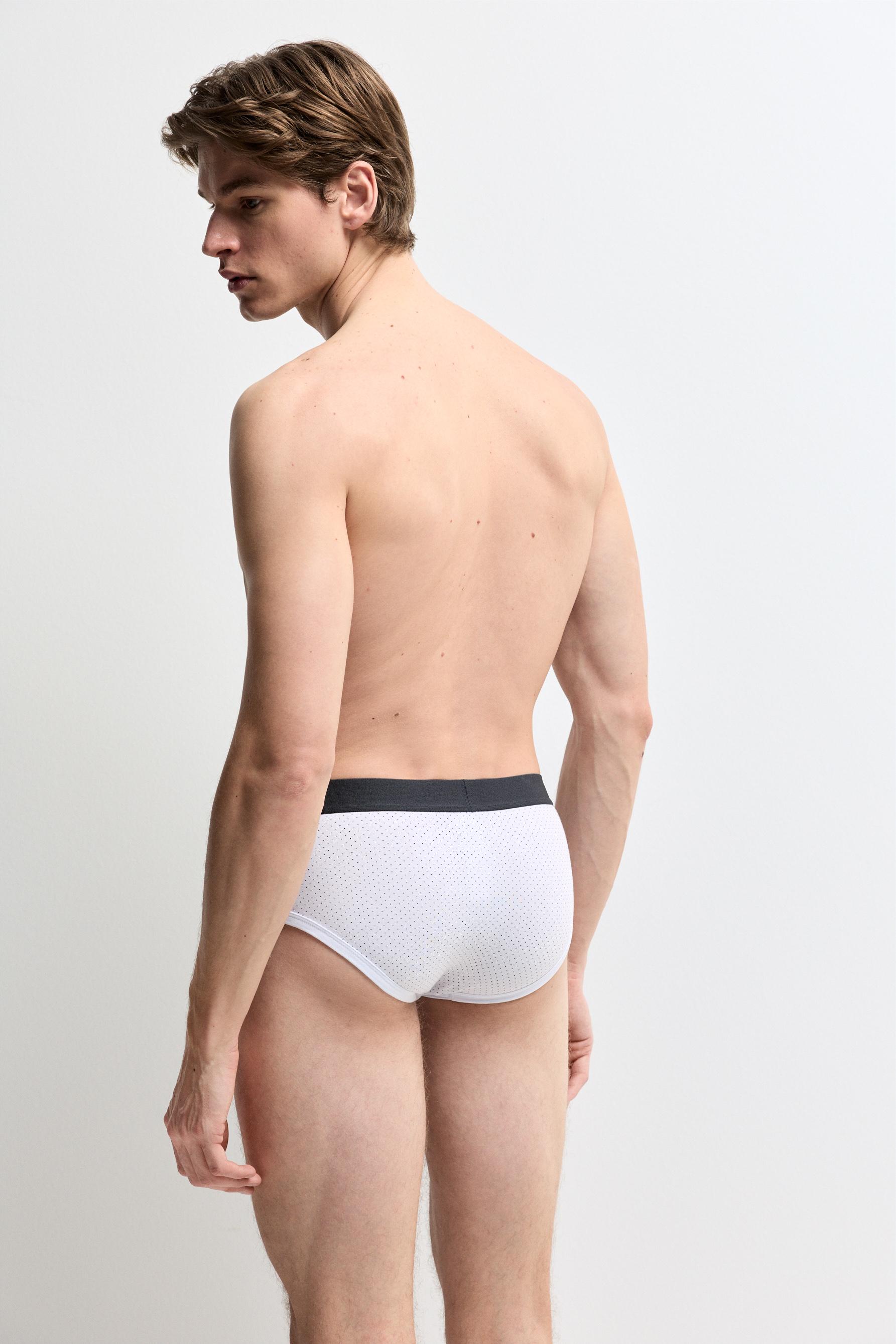Briefs with text (Pack of 5) — MAROON