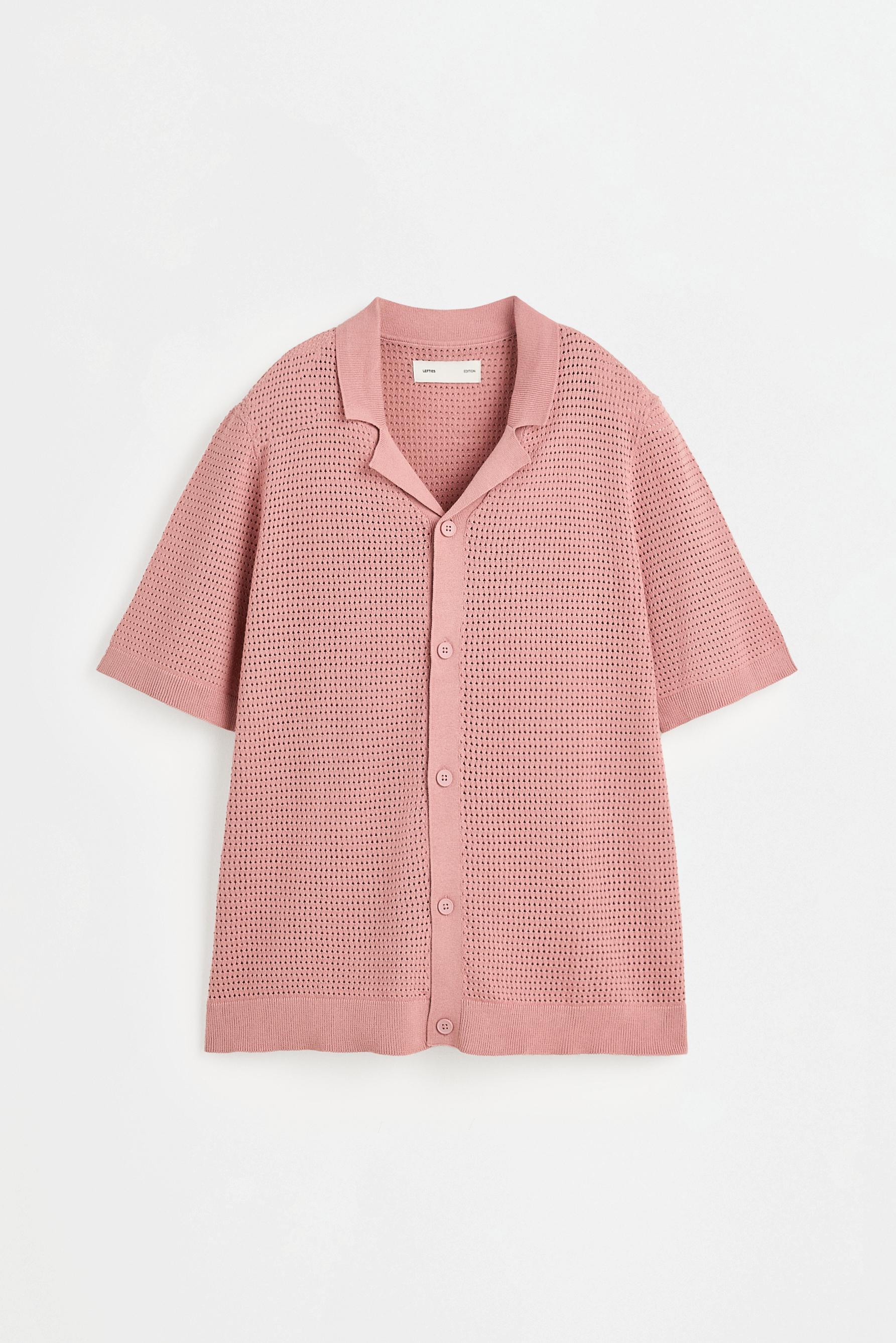 Cutwork shirt — ROSE PINK