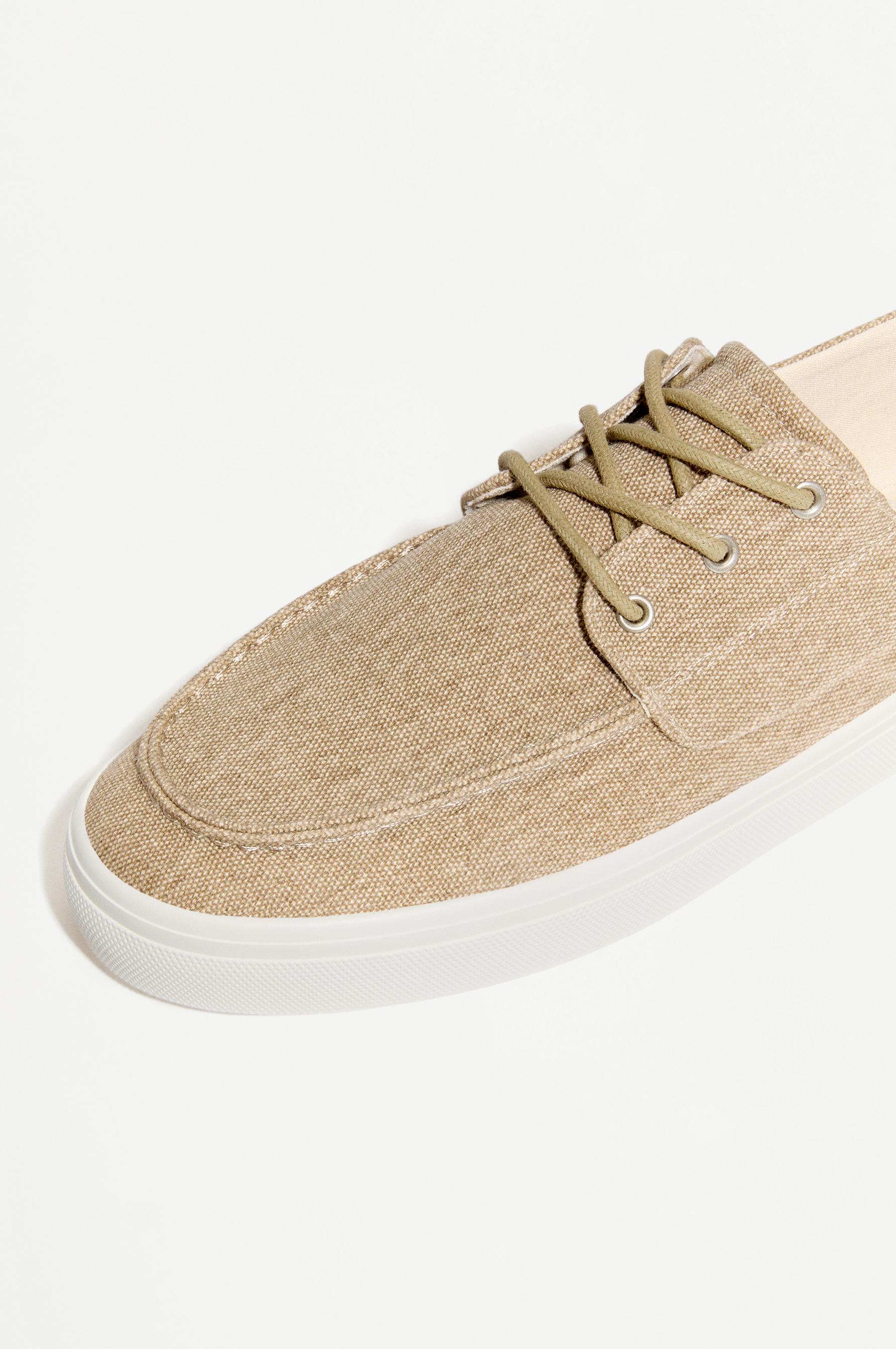Men's dress boat shoes — BEIGE