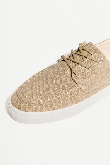 Men's dress boat shoes — BEIGE 4