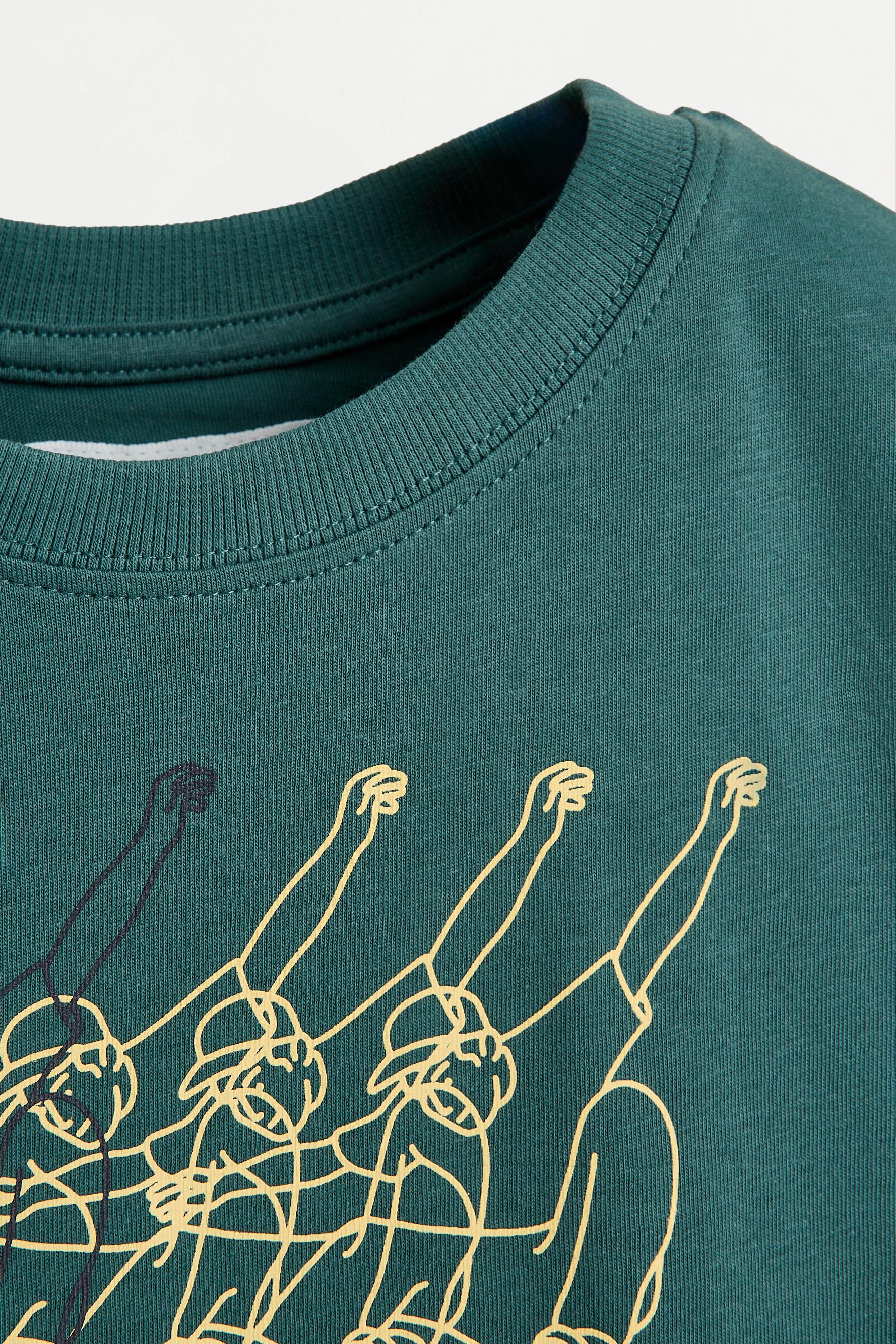 Printed T-shirt — PALE MINT GREEN