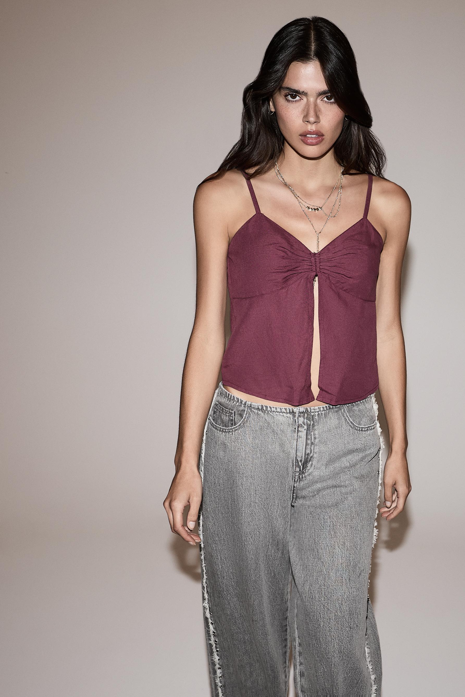 Rustic top — MAUVE PINK
