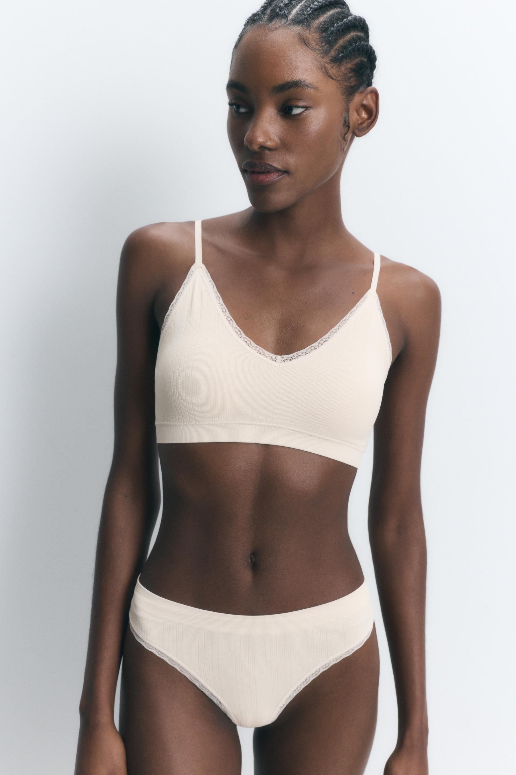 Pack 2 sujetadores pointelle - encaje