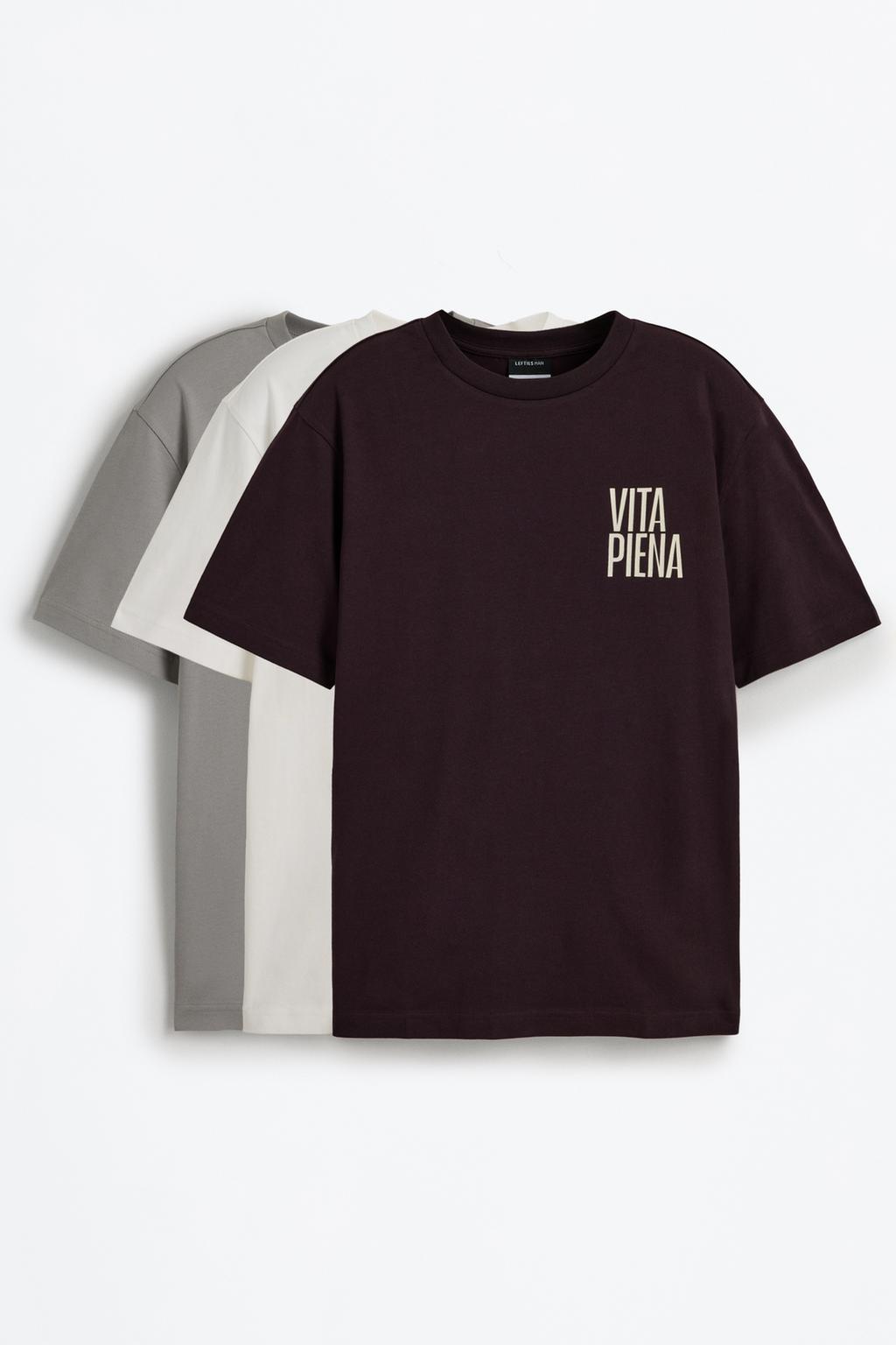 3-pack of printed T-shirts