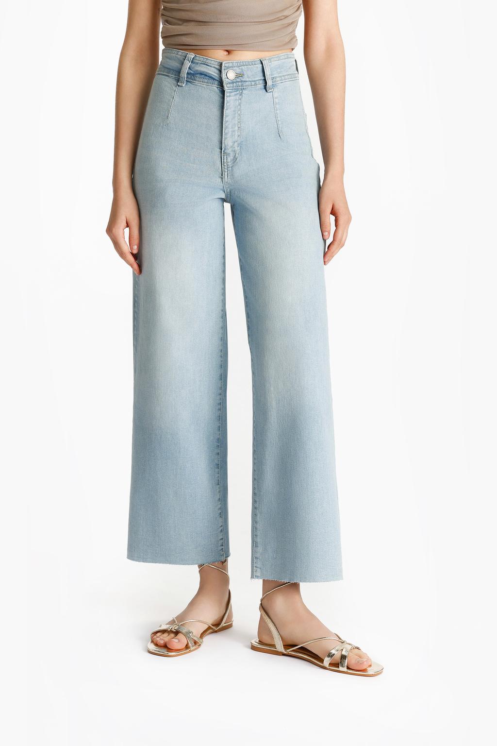 Jeans culotte elástico