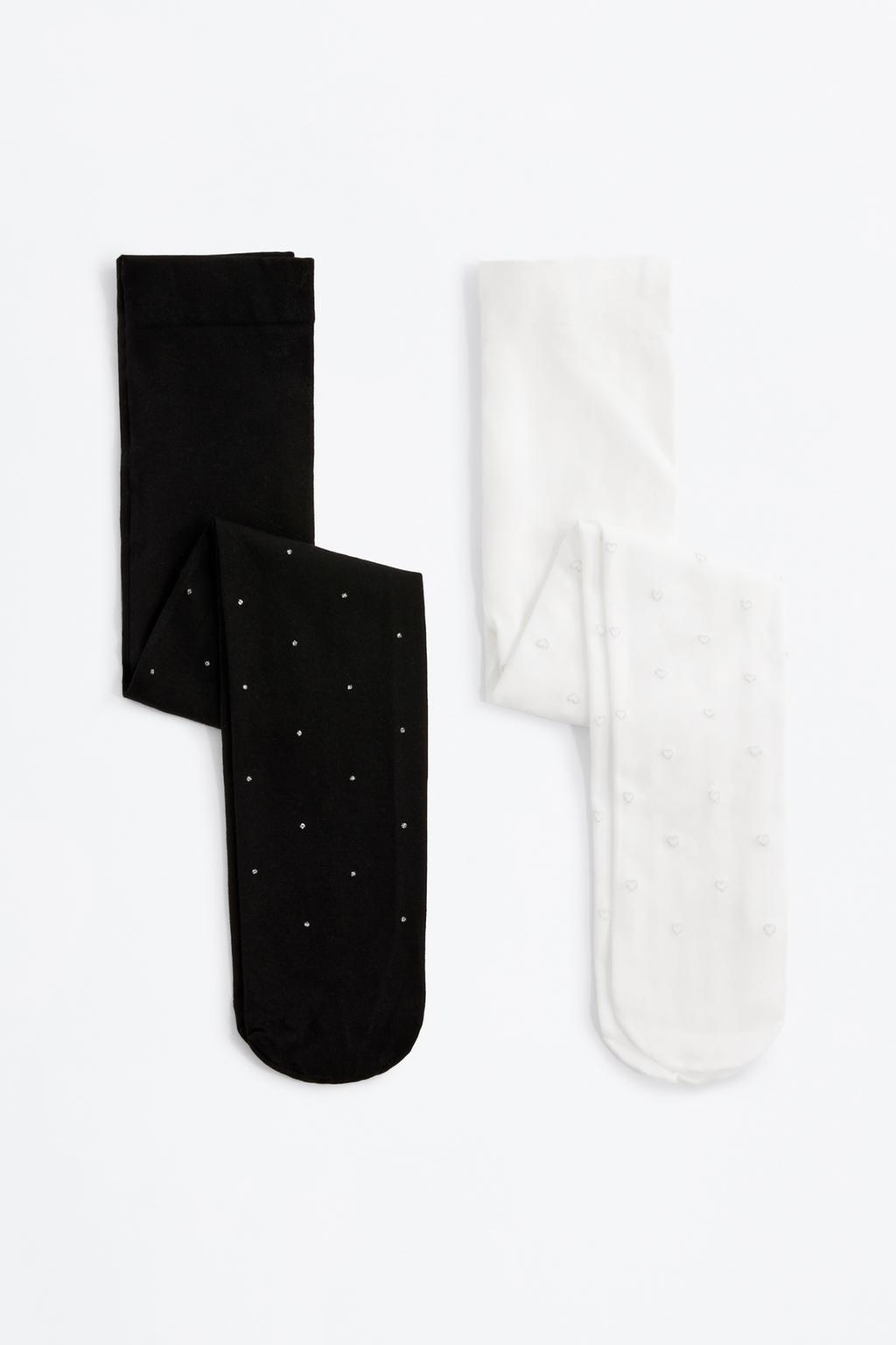 Pack 2 medias combinadas brillo