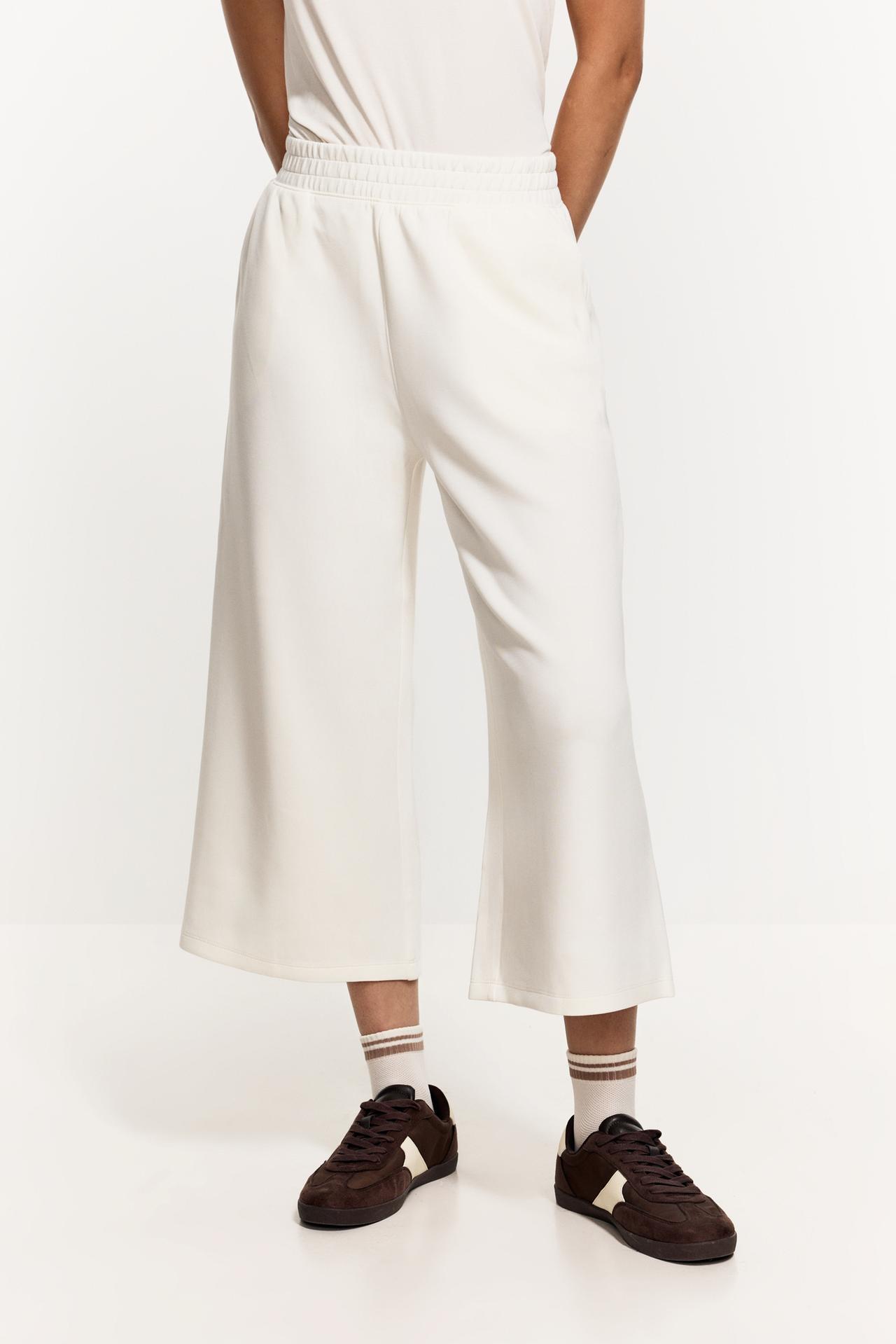 Modal-effect sports culottes — OFF WHITE