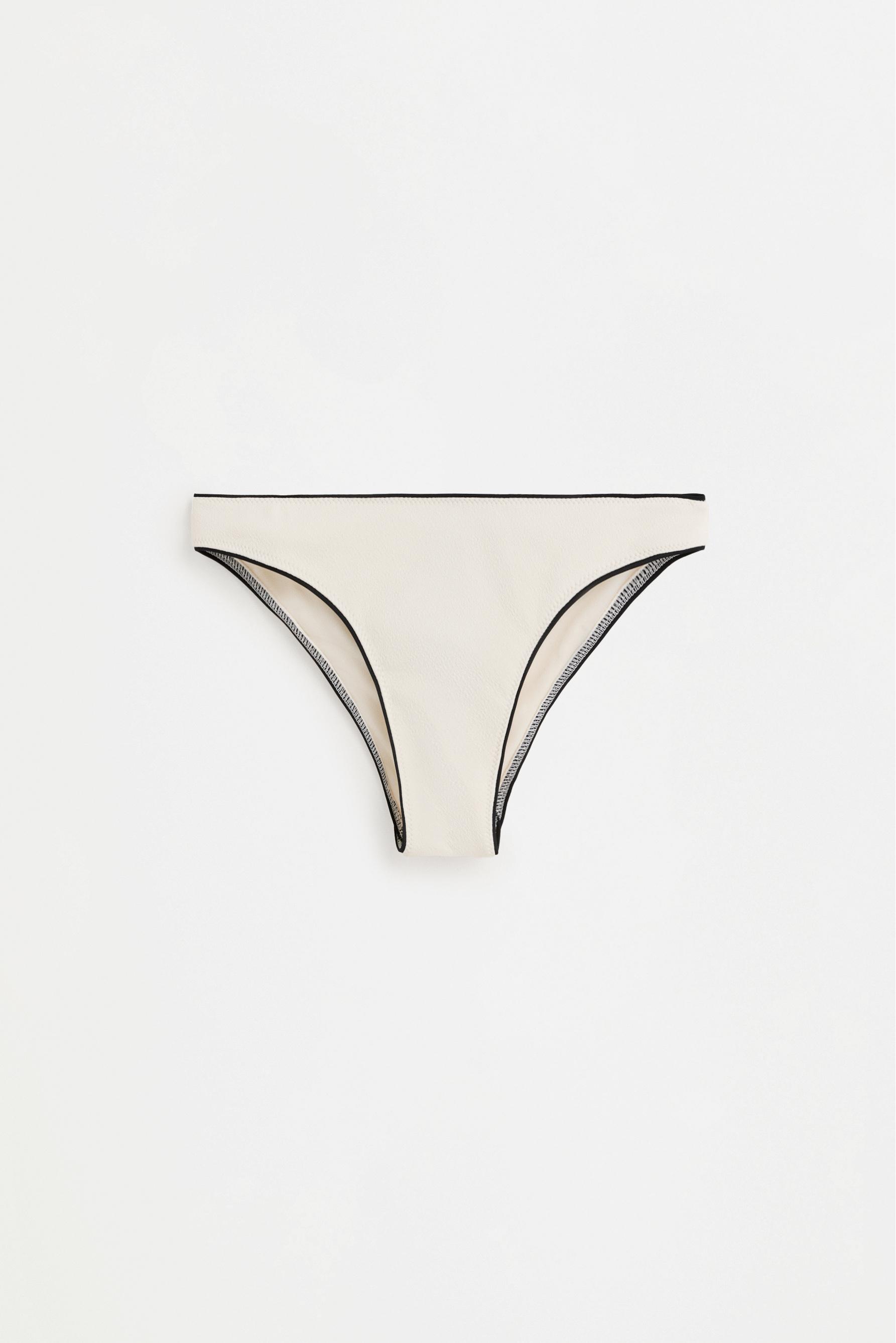 Bikini bottom with trims — ECRU