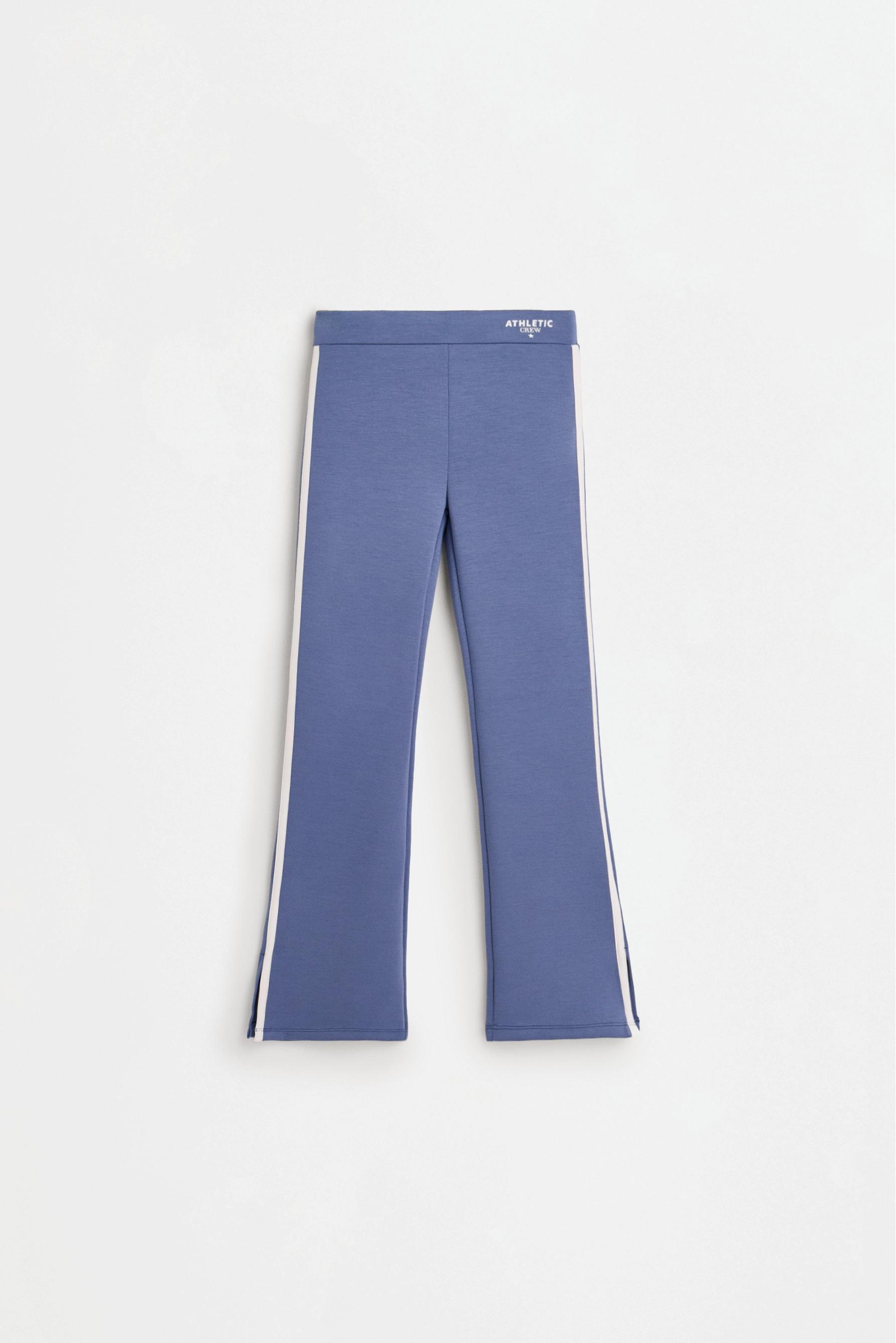 Flared sports leggings — PETROL BLUE