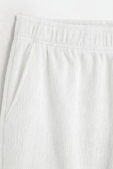 Rustic textured Bermuda shorts — OFF WHITE 7