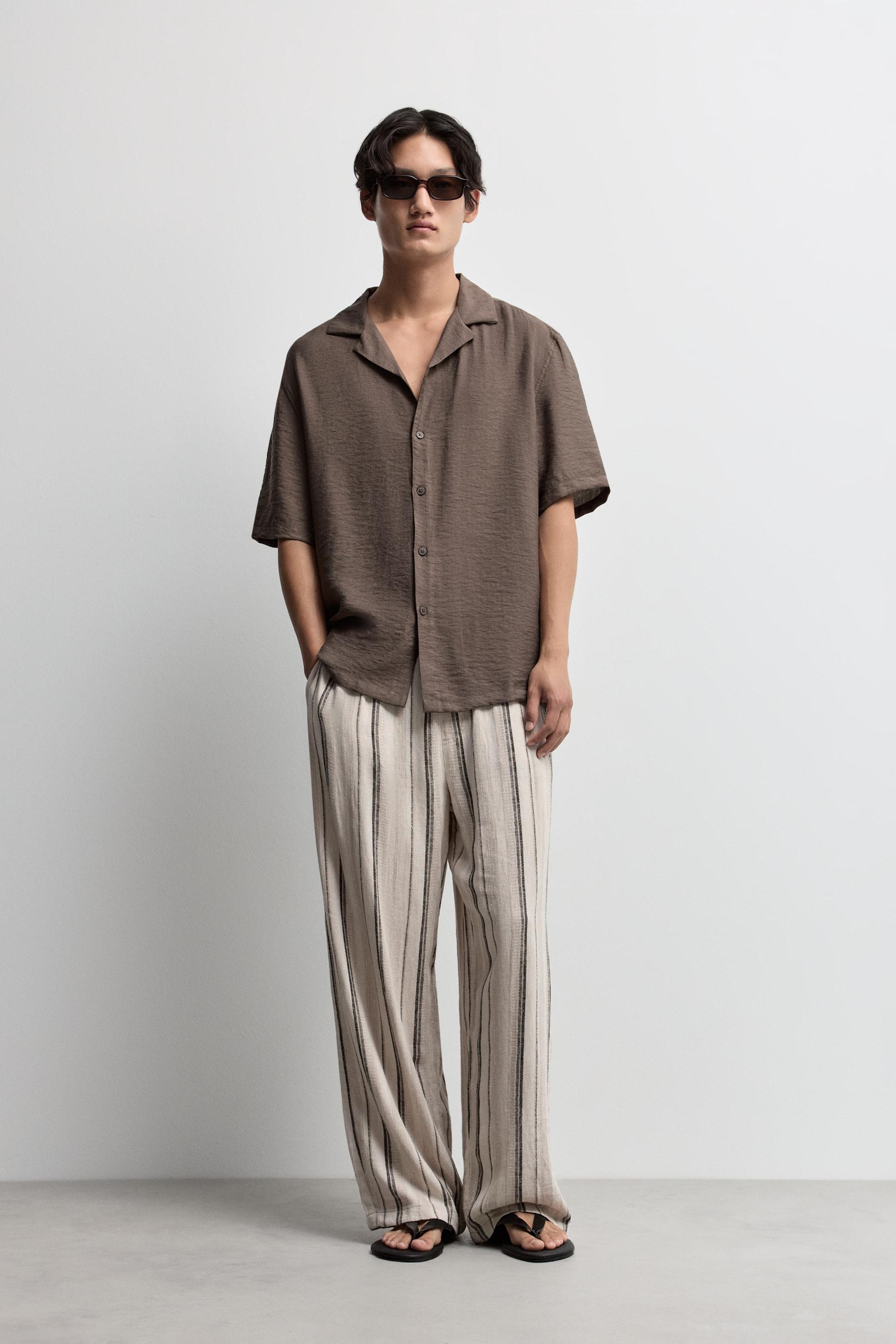 Flowing shirt — BROWN