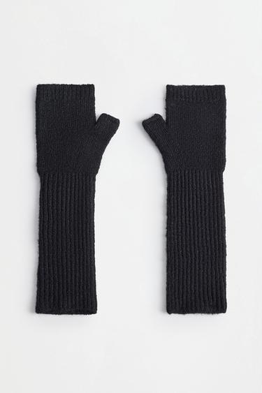 Long mitten gloves — BLACK 2