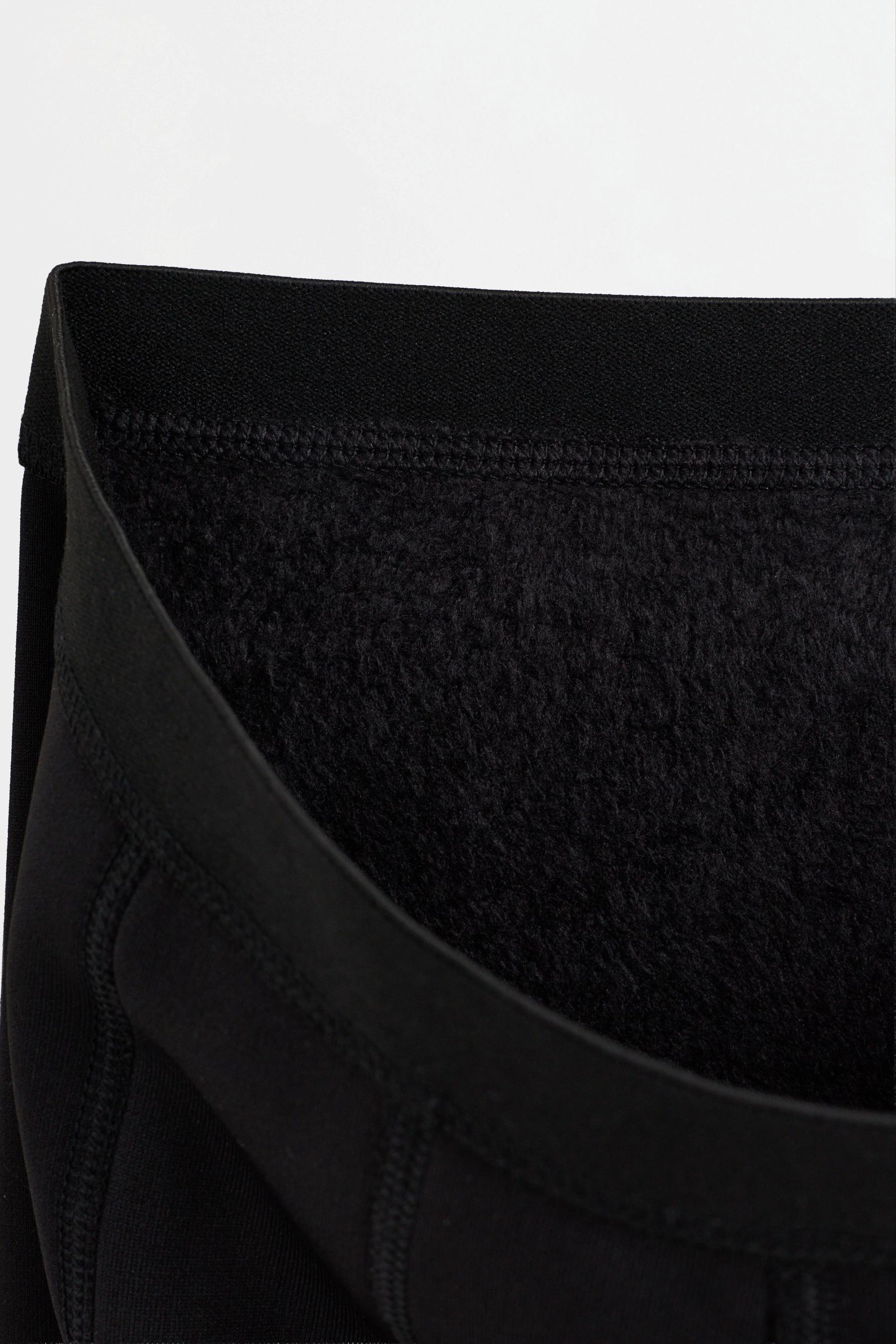 HEAVY WEIGHT thermal comfort leggings — BLACK