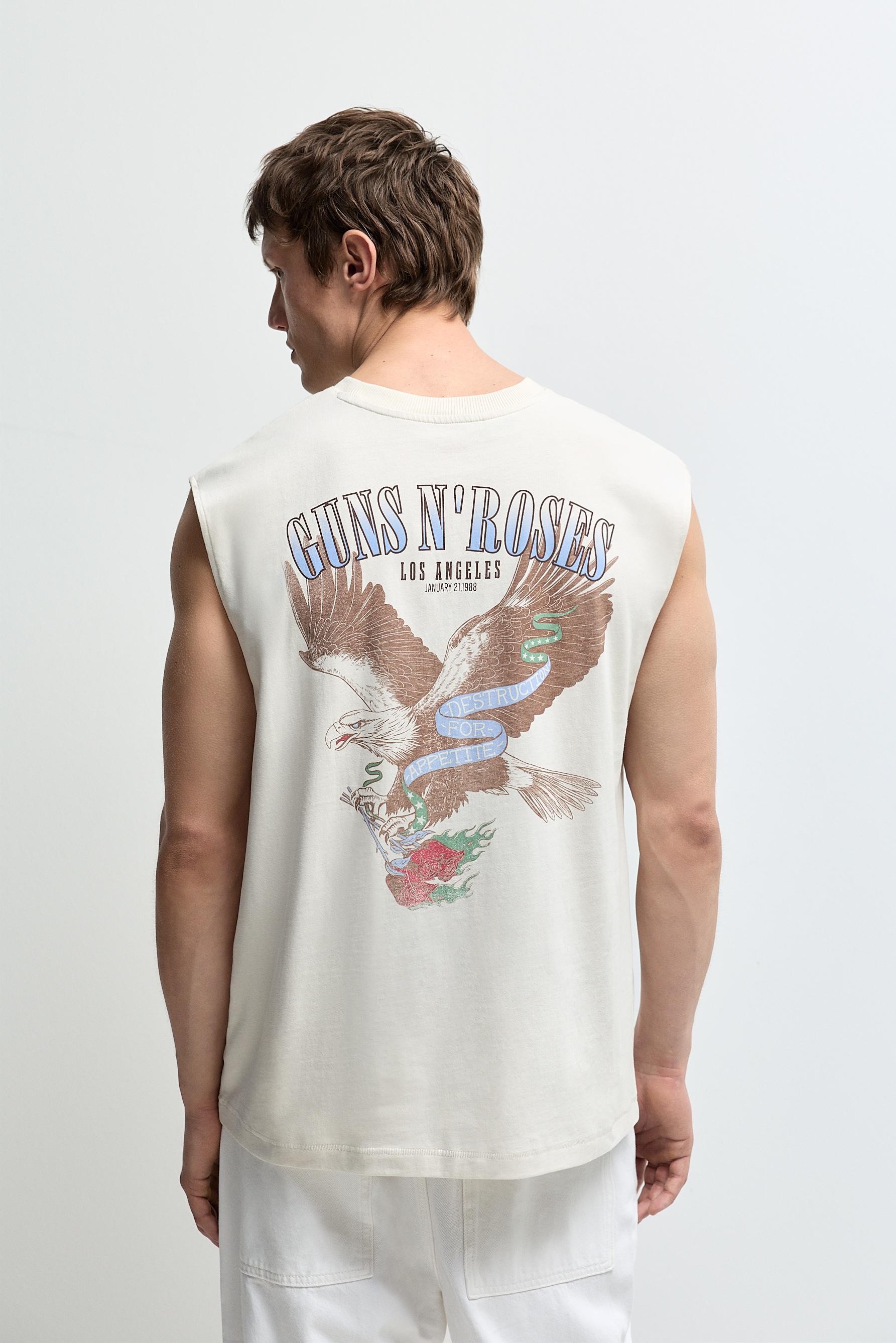 Guns N' Roses ©Universal Sleeveless T-shirt — OFF WHITE