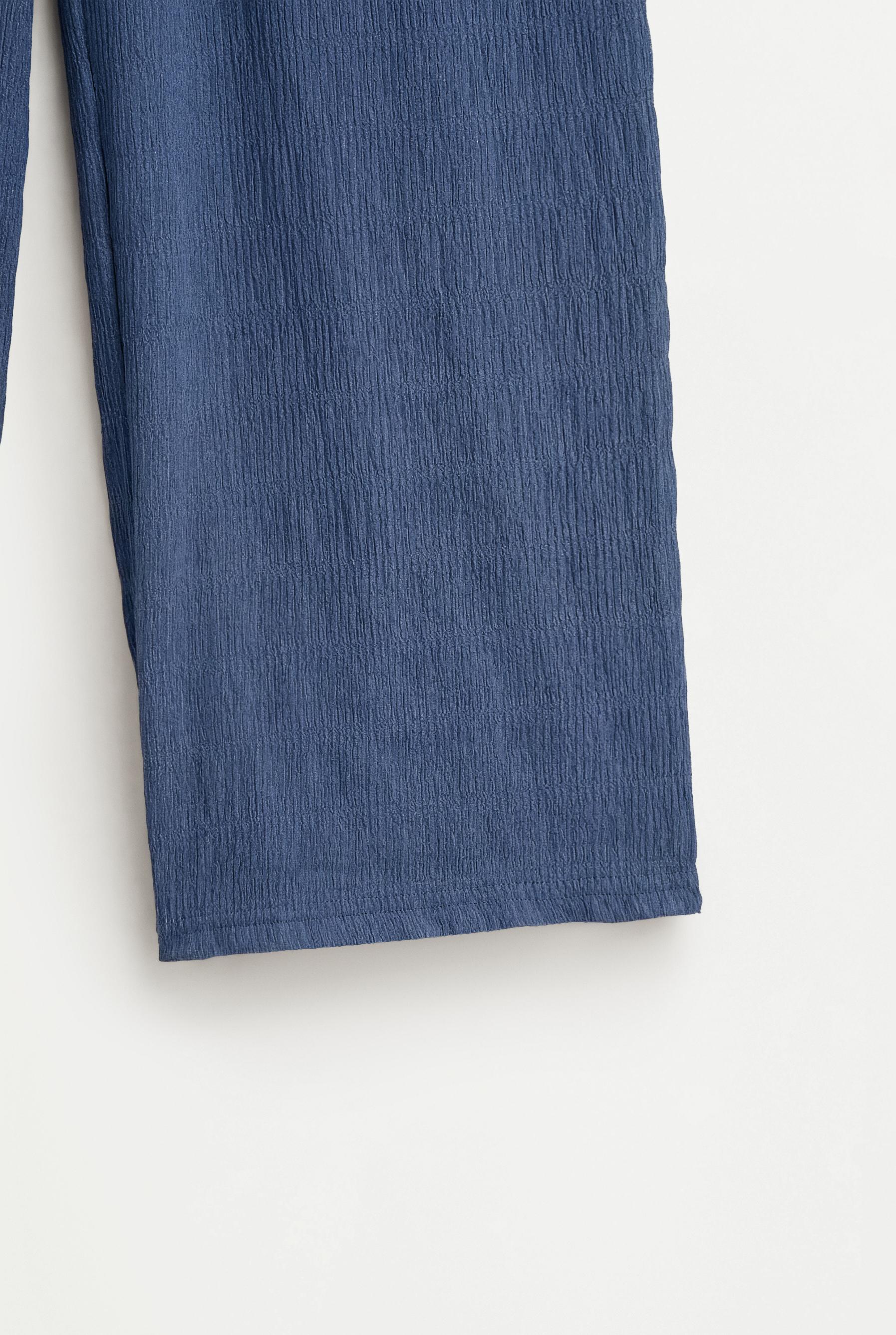 Crepe culottes — STEEL BLUE