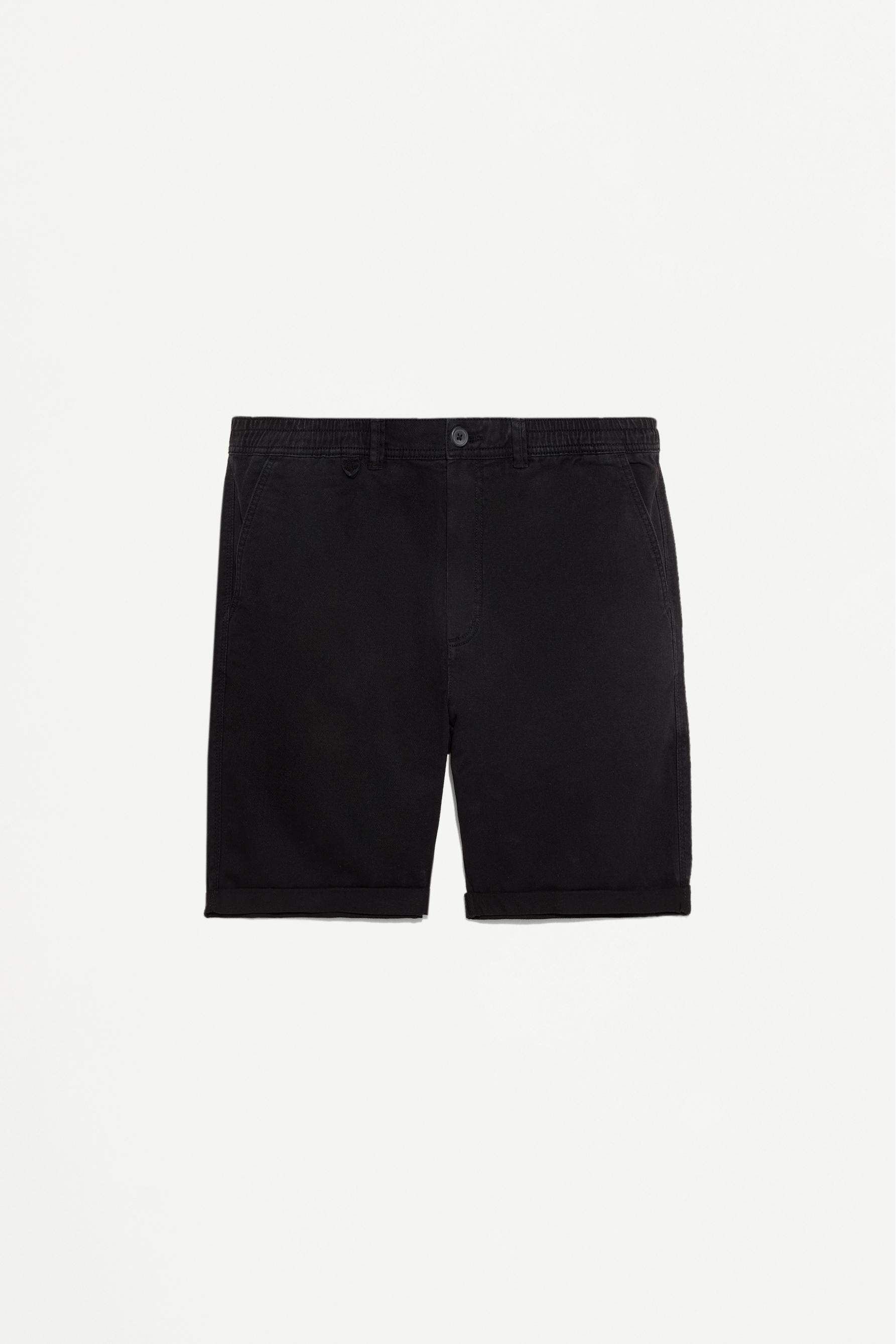 Slim fit Bermuda shorts — BLACK