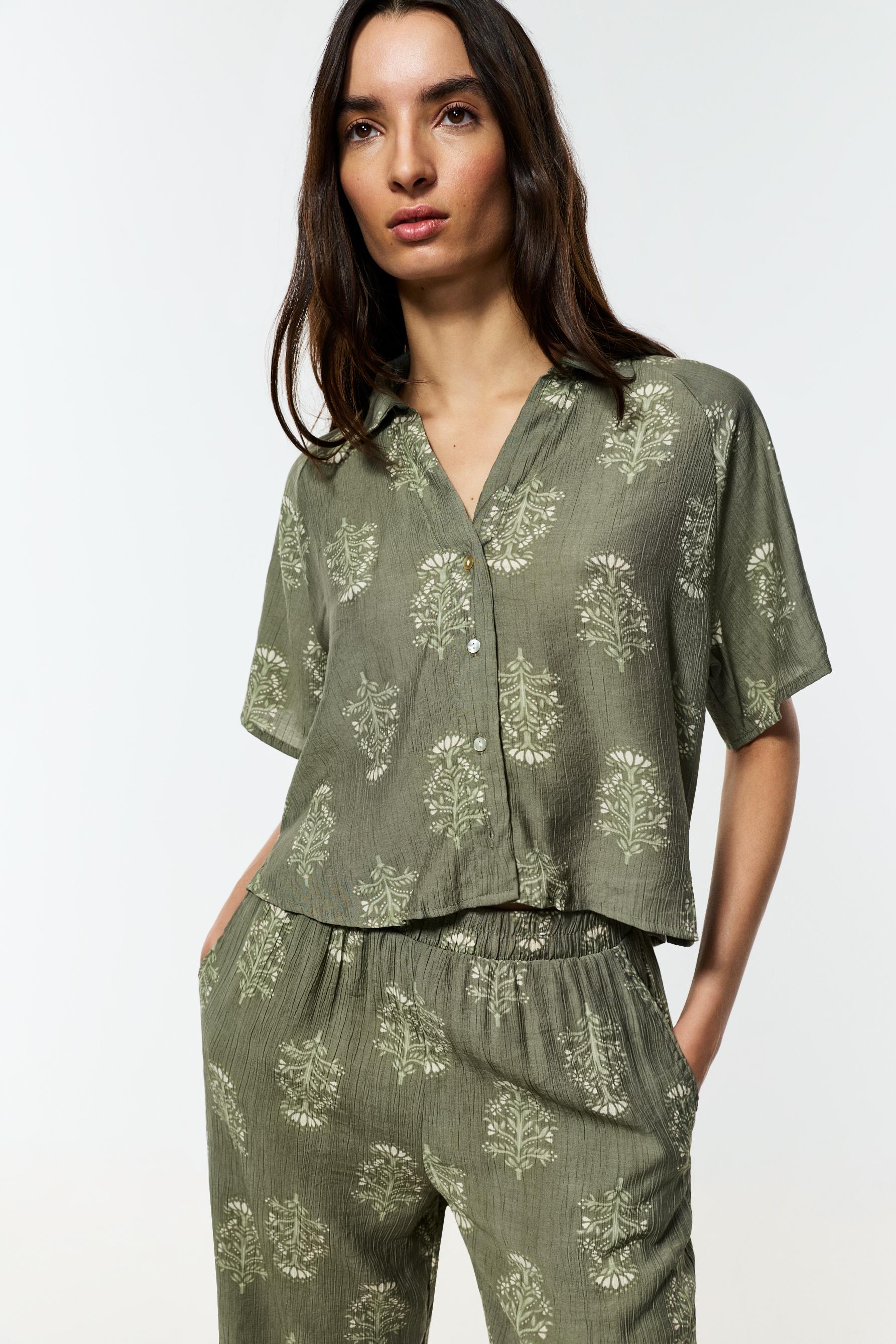 Texture shirt — MEDIUM GREEN