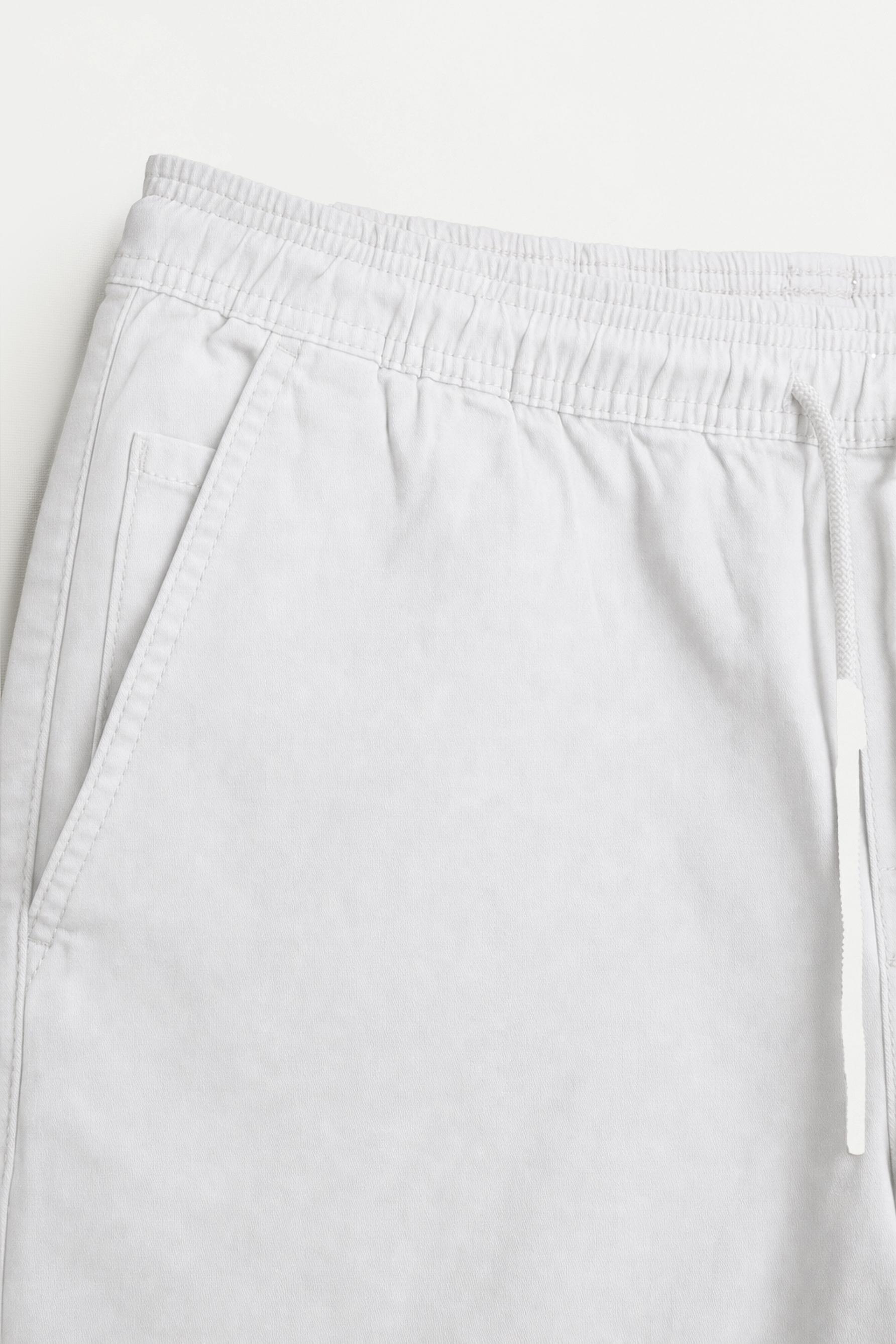 Jogger Bermuda shorts — WHITE
