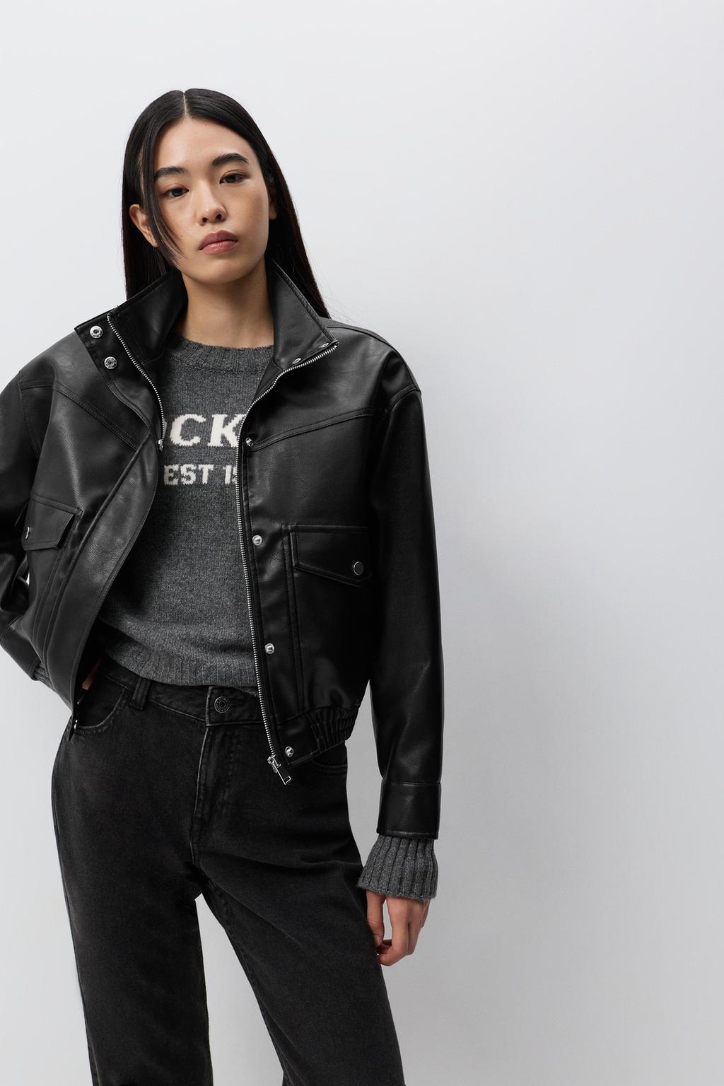 GEACĂ AVIATOR DIN IMITAȚIE DE PIELE