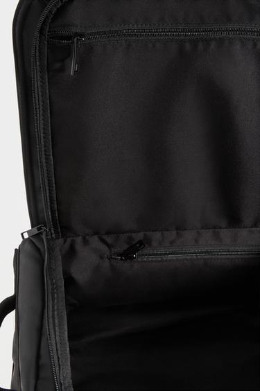Rubberized travel backpack — BLACK 4