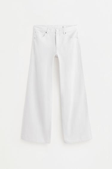 Wide-leg low-waist jeans — WHITE 6