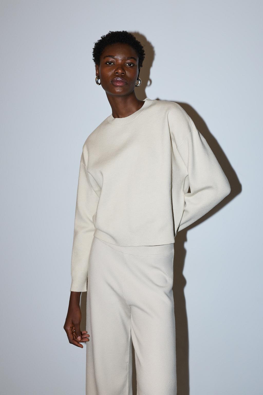 Flowing knit sweater