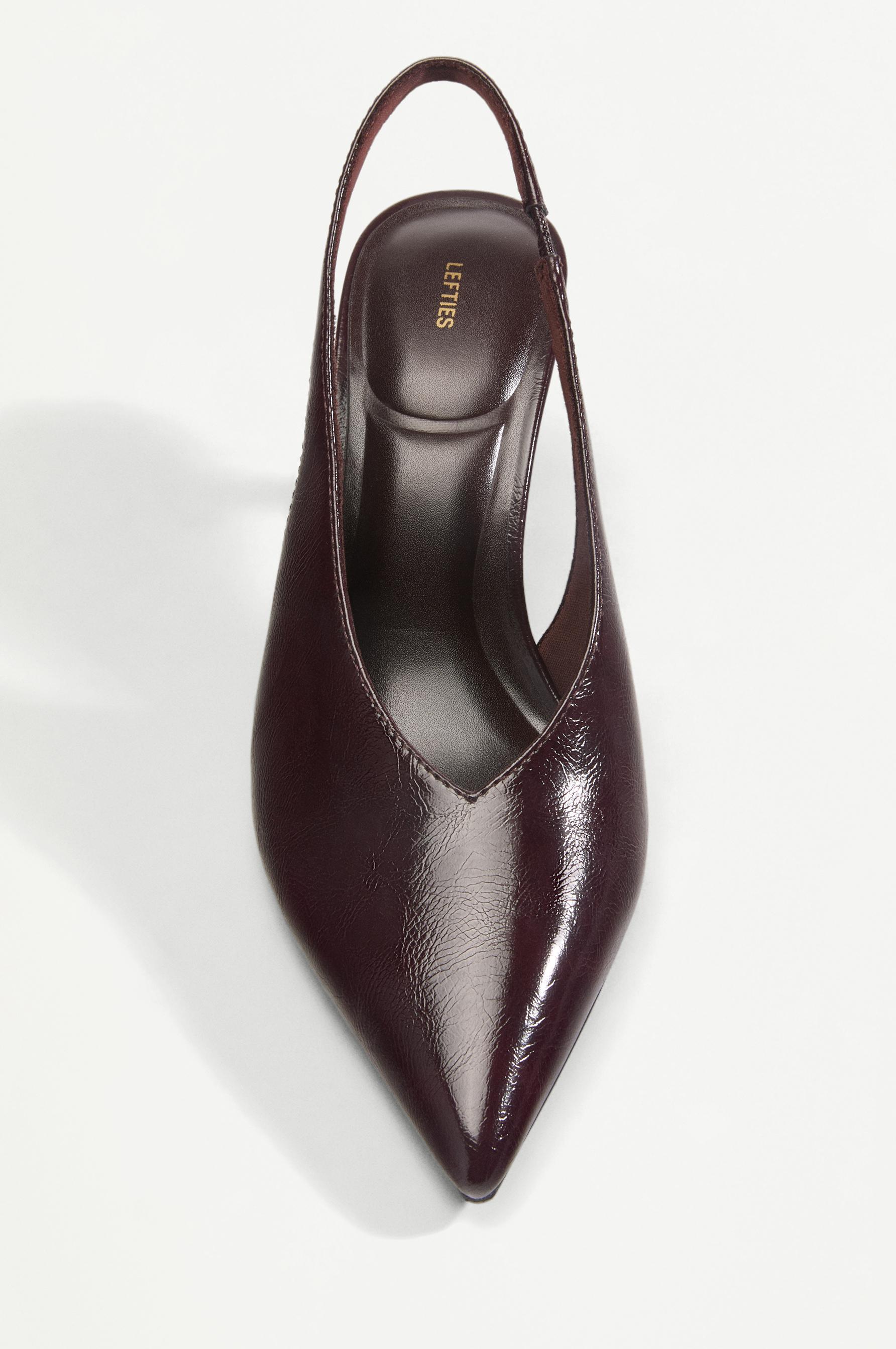 Slingback heels — BURGUNDY
