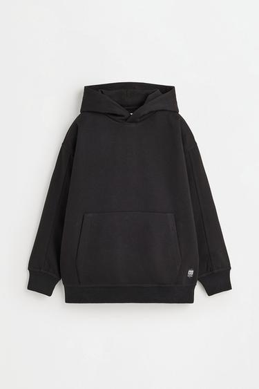 Hooded sweatshirt — BLACK 1