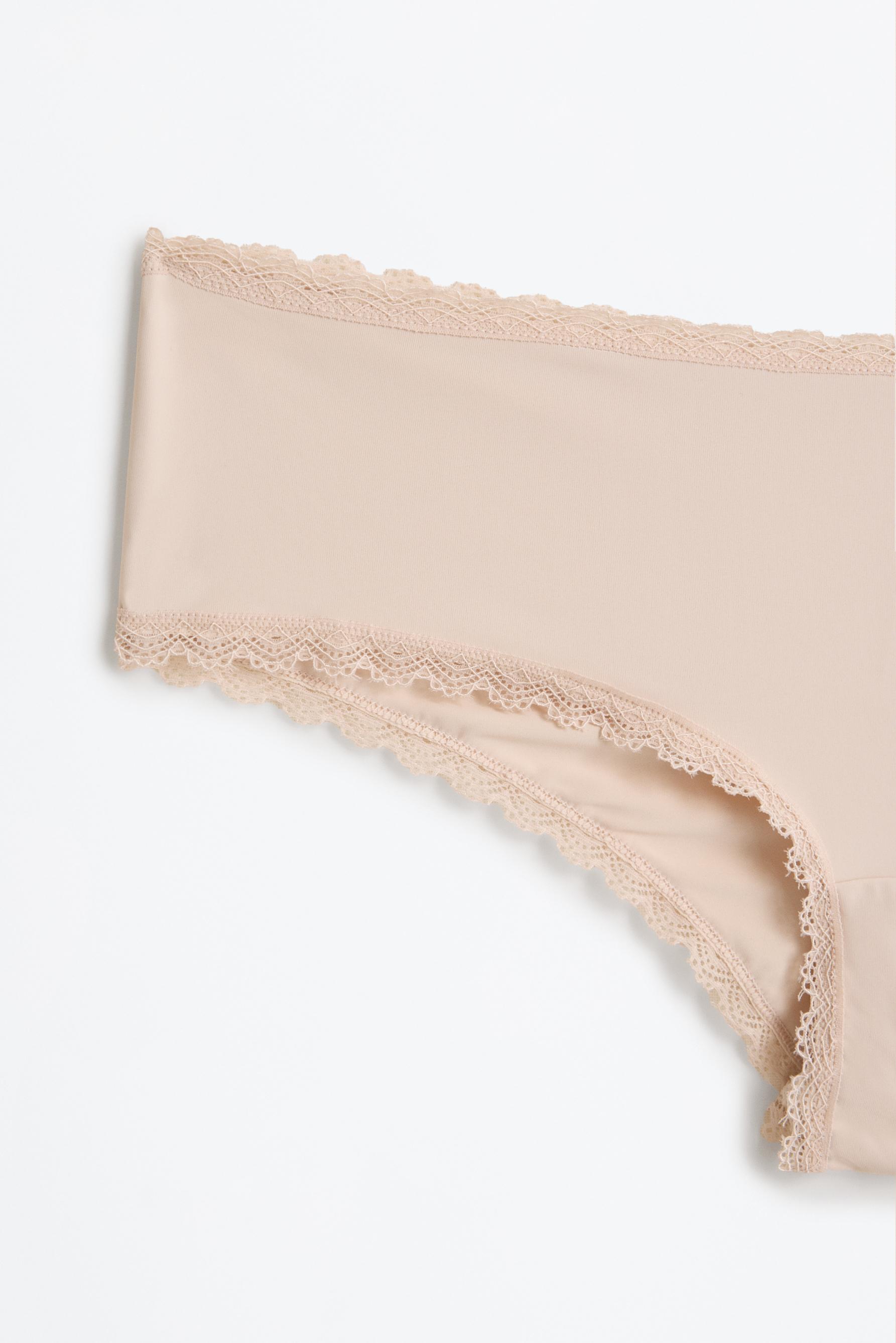 Pack of 3 microfibre hipster briefs — BEIGE