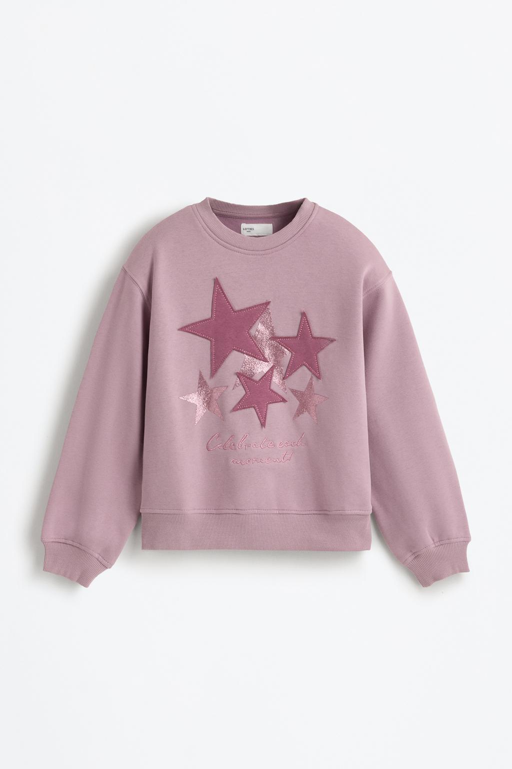 Sweatshirt com remendo cosido