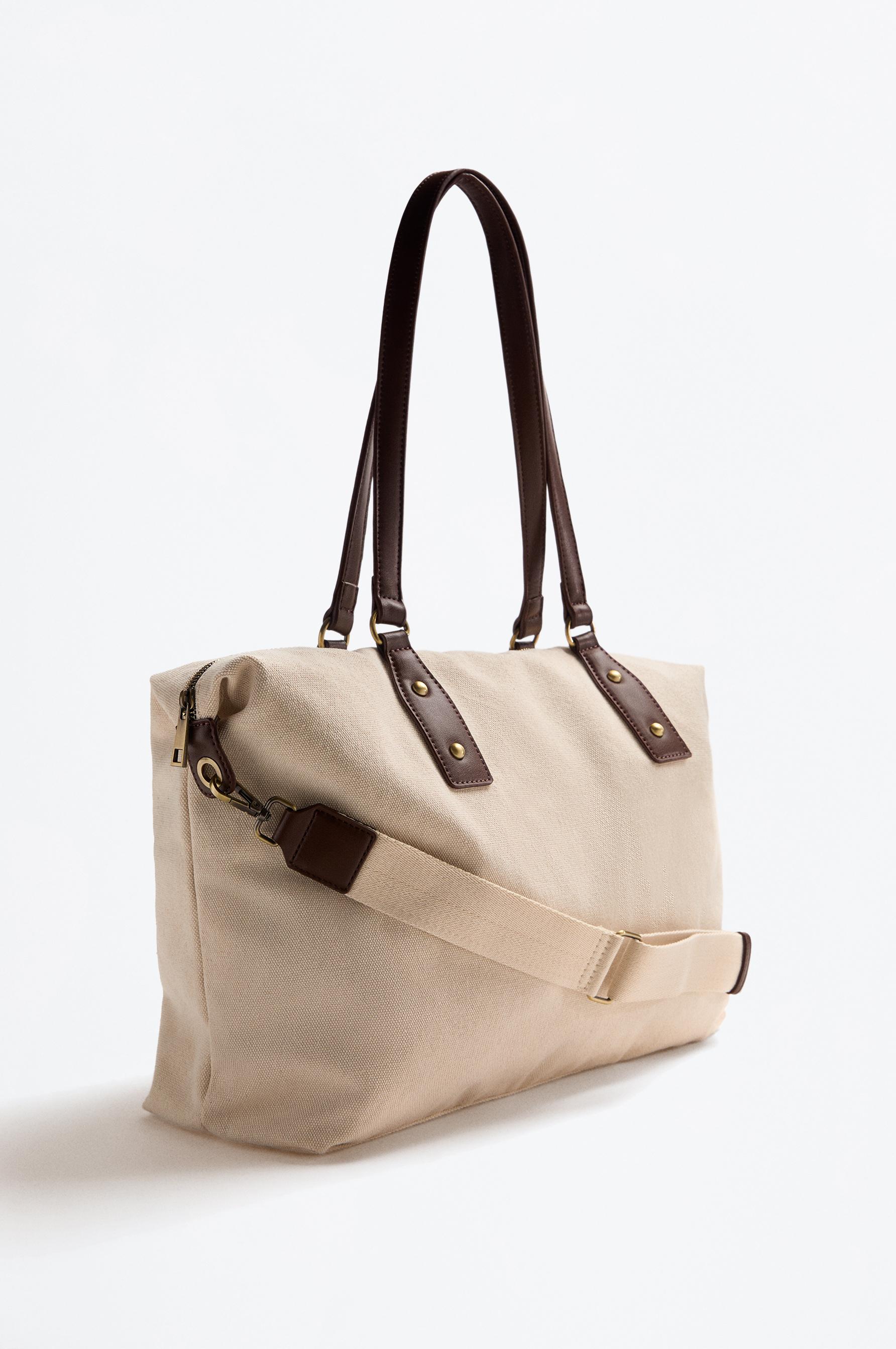 Canvas crossbody bag — ECRU