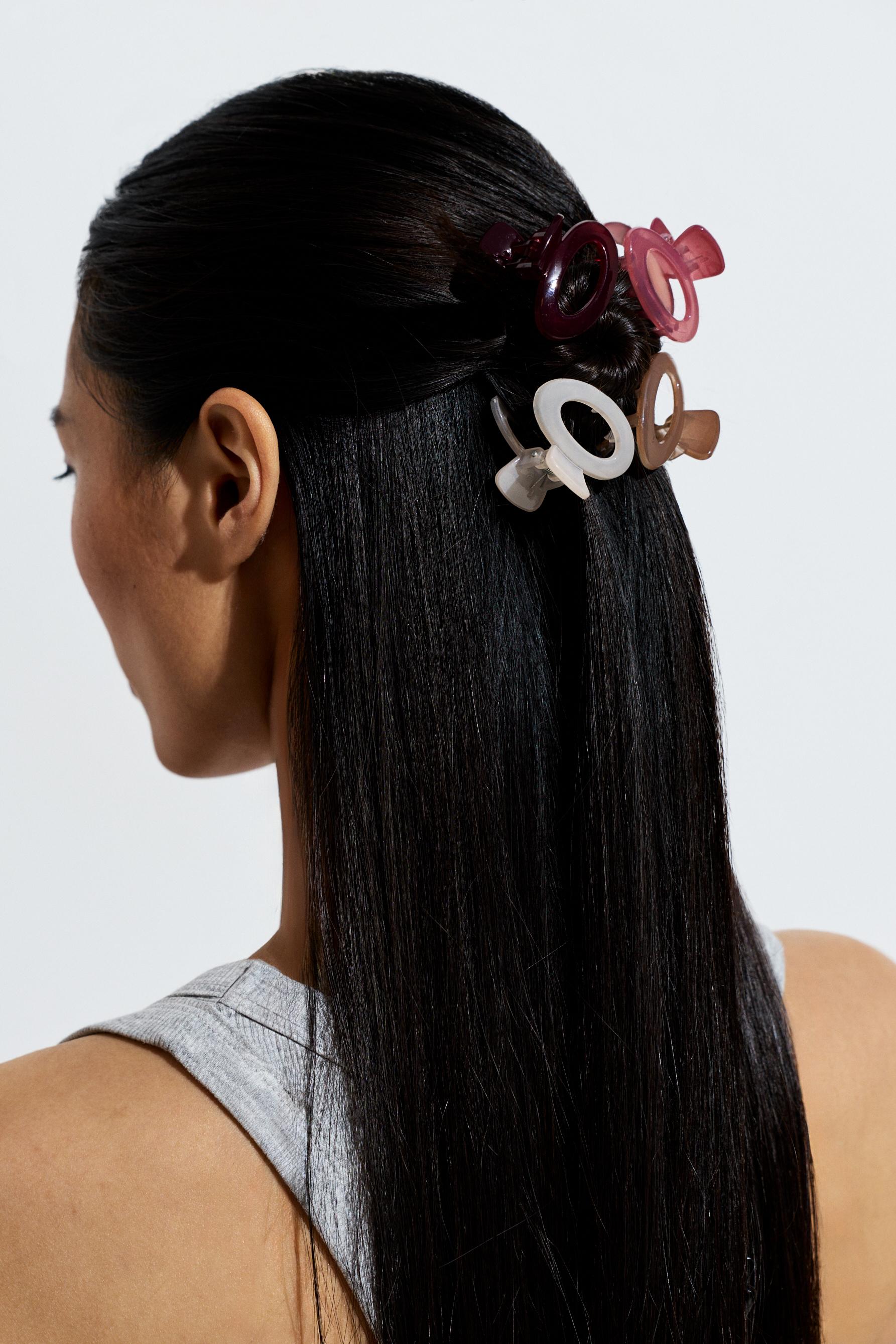 Hair clips (6-pack) — ECRU