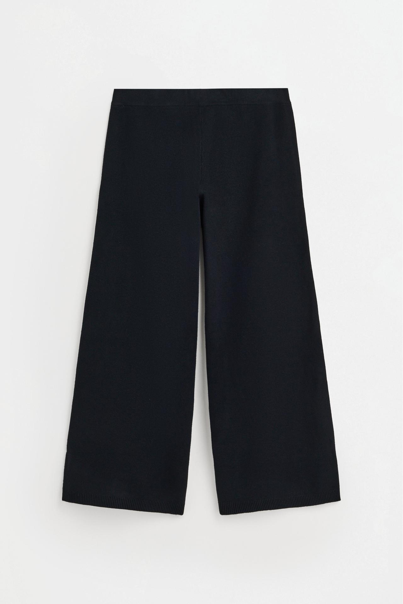 Knit culottes — BLACK