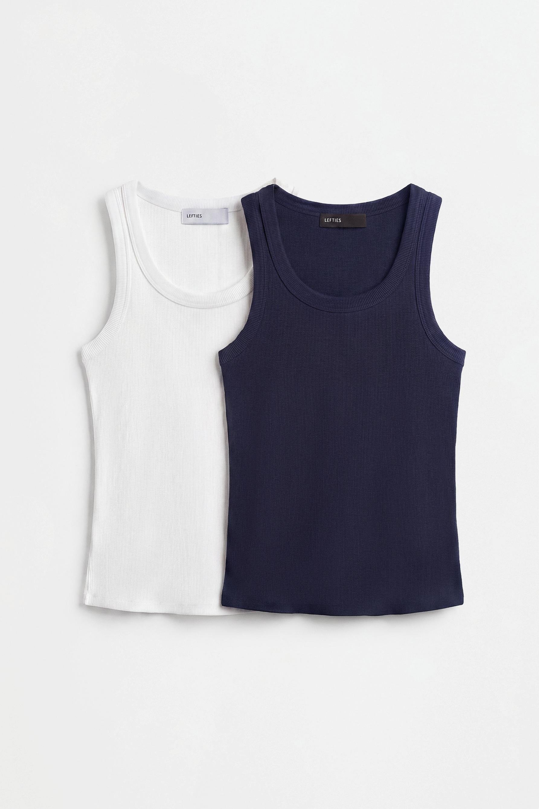 2-pack of racerback T-shirts — DARK NAVY