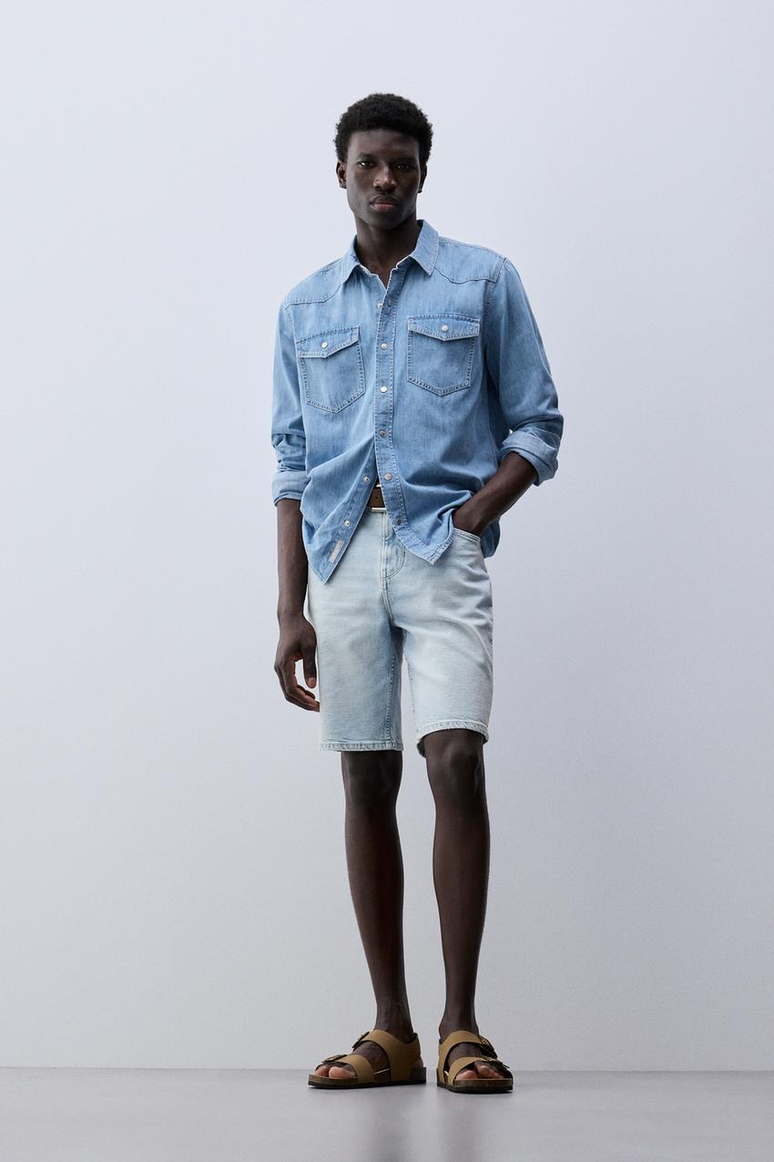 Basic denim shirt Shirts CLOTHING Man Lefties Andorra