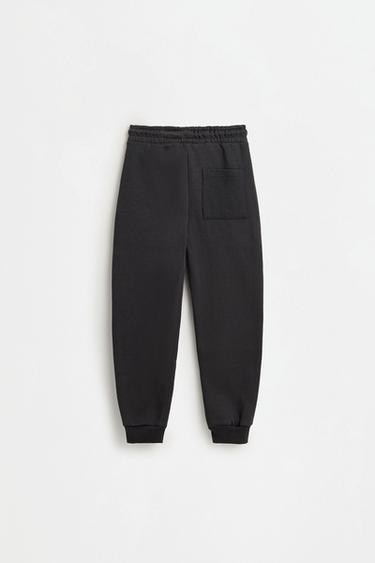 Ottoman plush joggers — DARK ANTHRACITE GREY 2