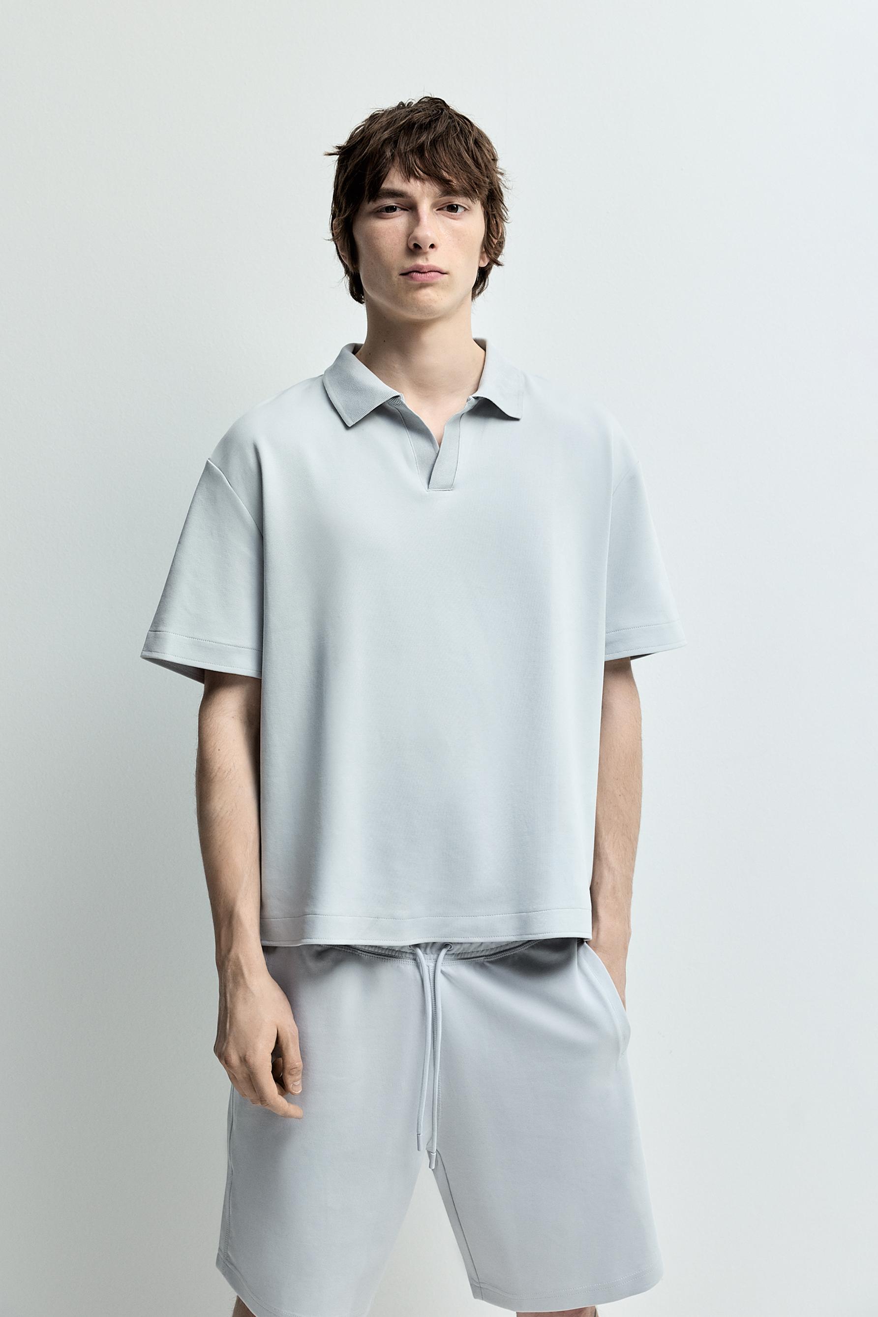 Interlock polo shirt — PALE BLUE