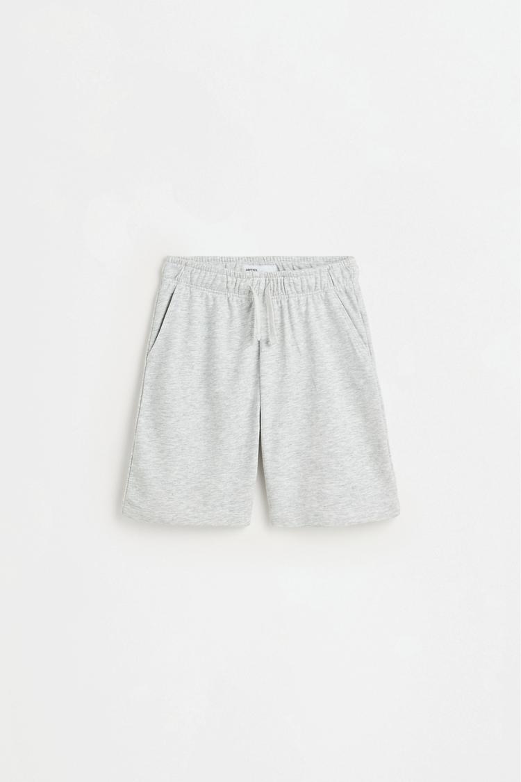 Jogger plush Bermuda shorts — GREY MARL