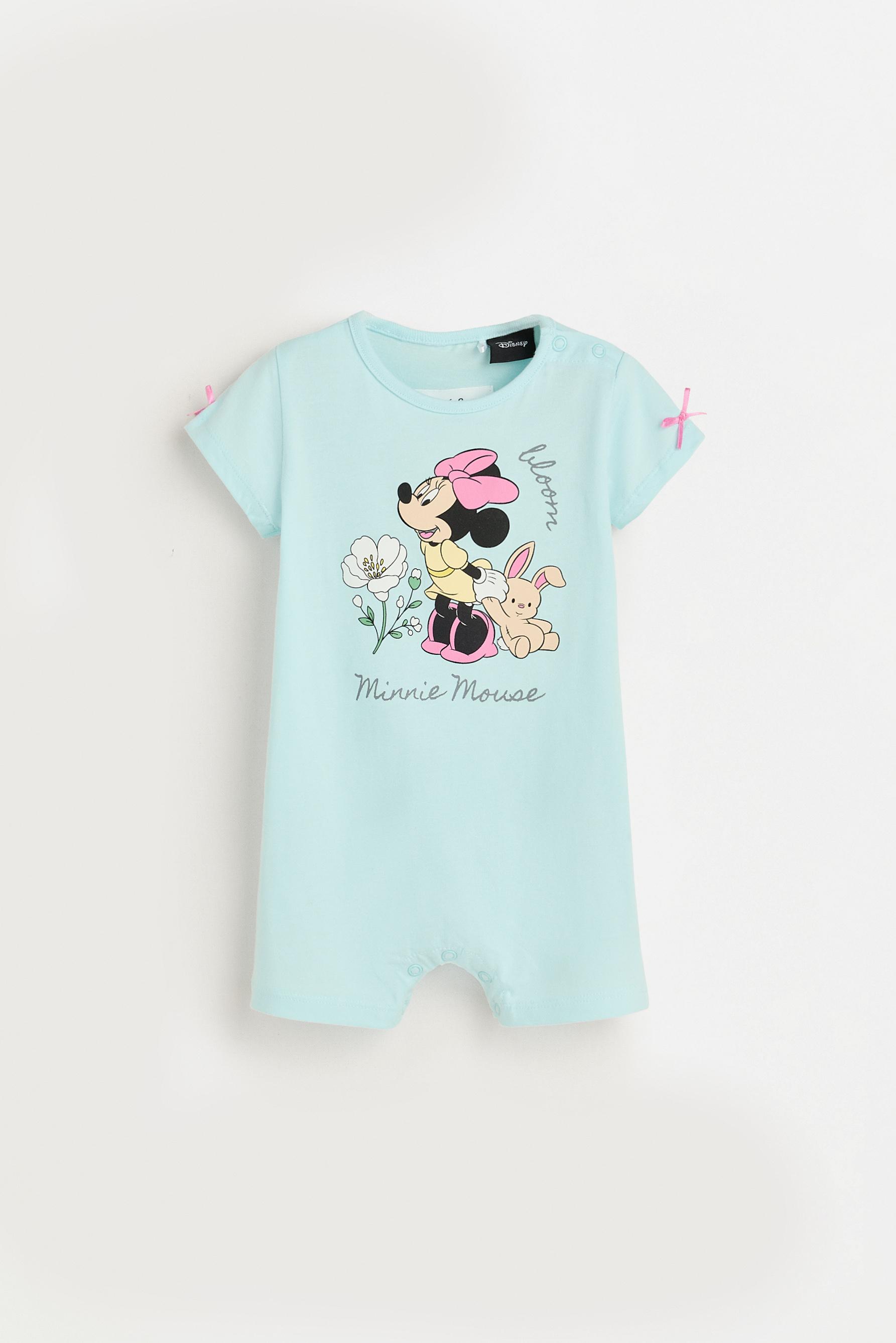 Pack of 2 Minnie Mouse ©Disney short sleepsuits — SKY BLUE