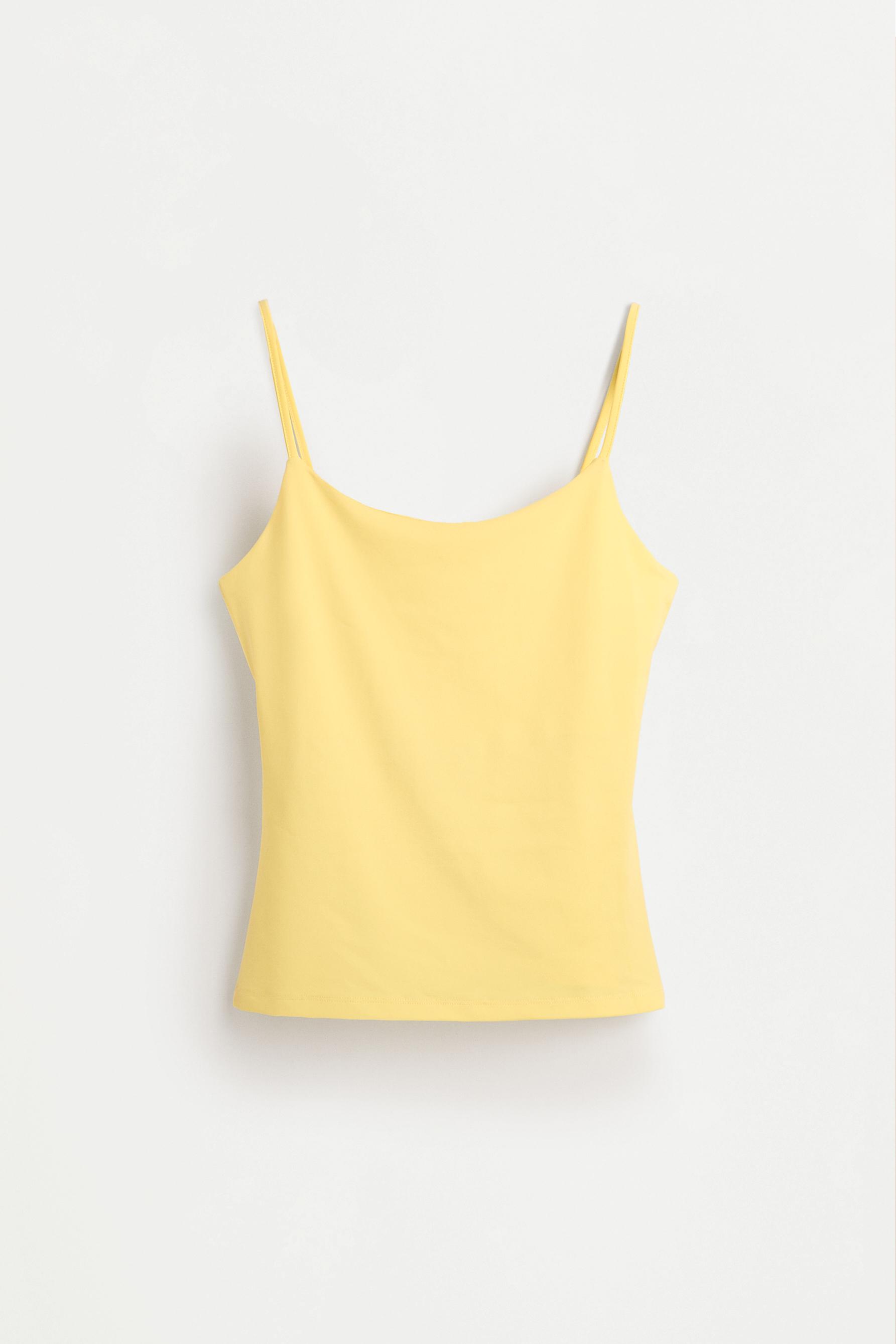 Polyamide Strappy Top — YELLOW