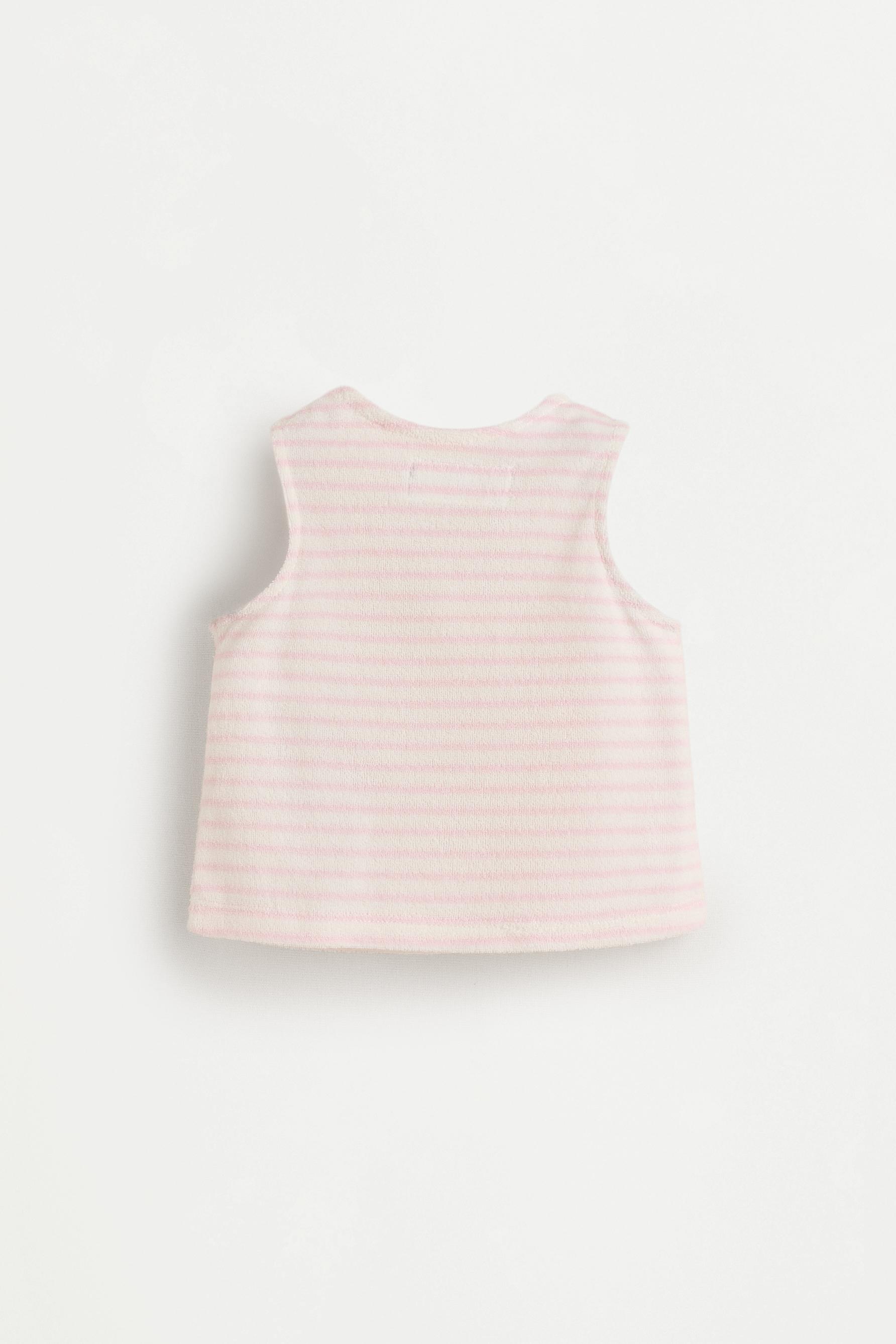 Terry cloth T-shirt and briefs co-ord — ROSE PINK