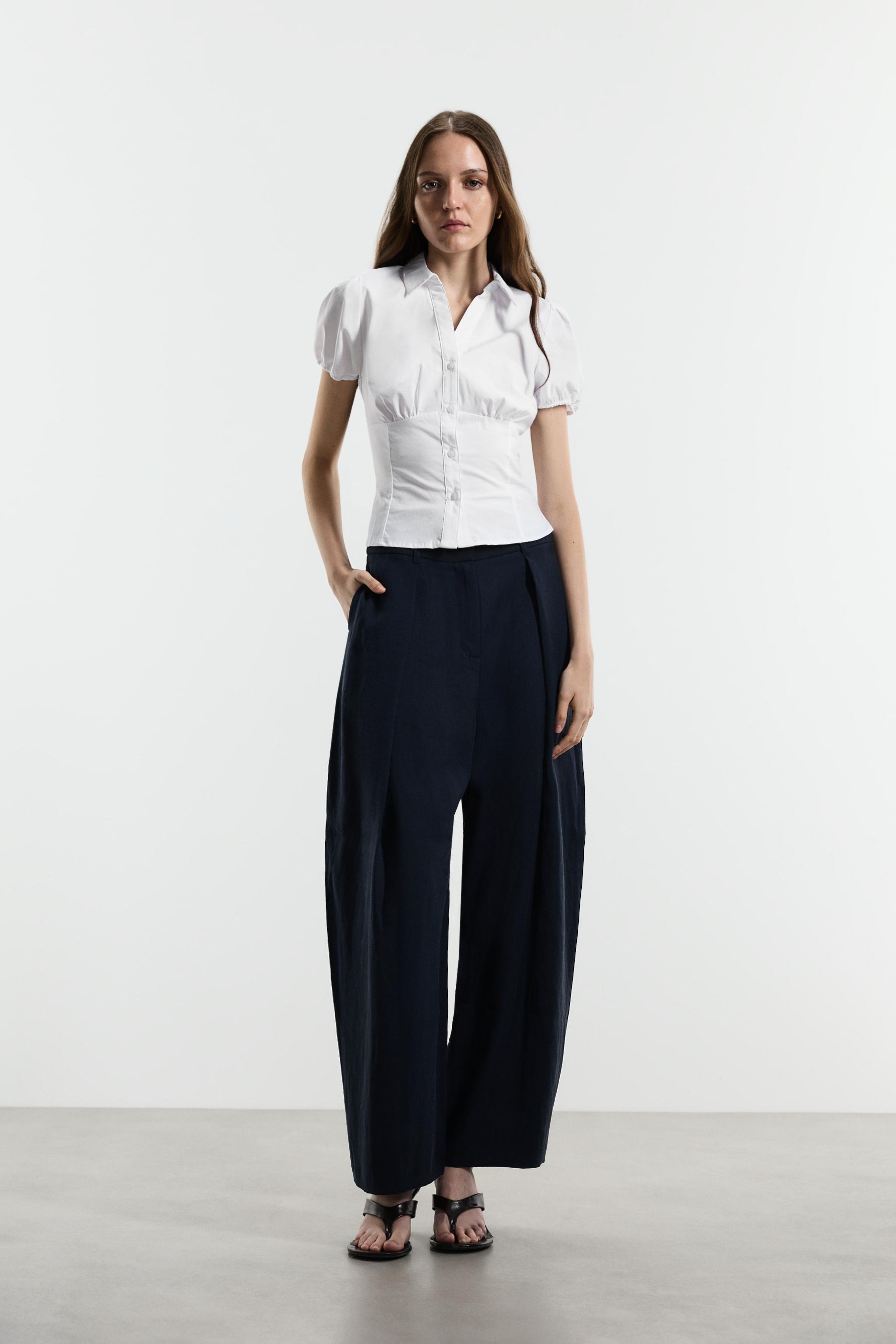 Poplin shirt — WHITE