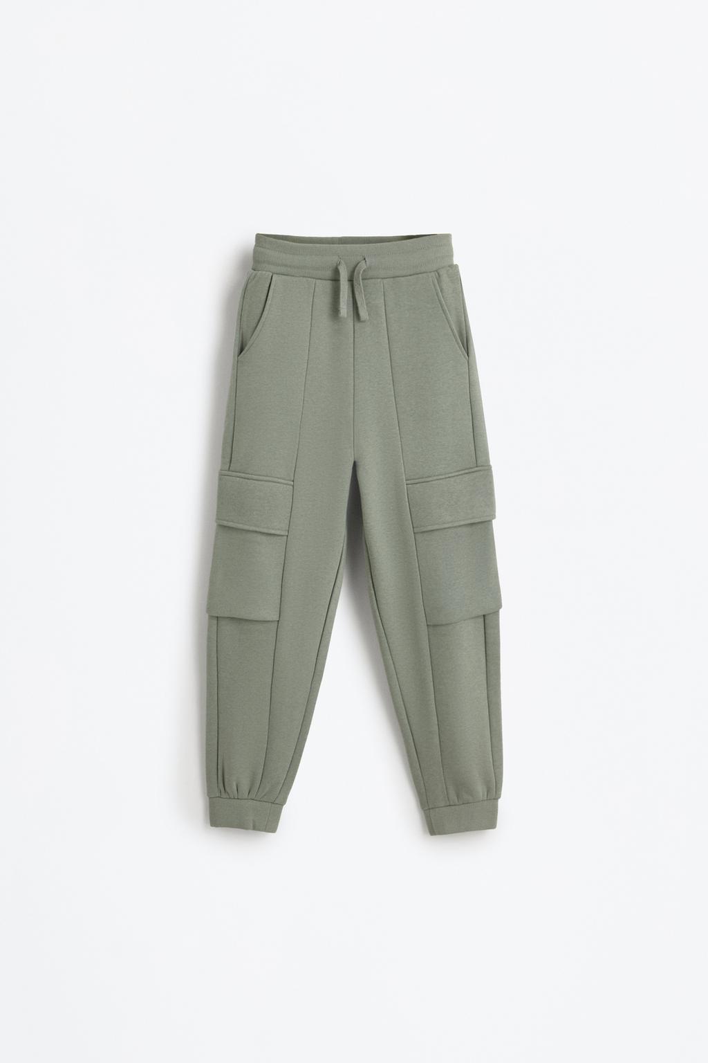 Plush cargo trousers