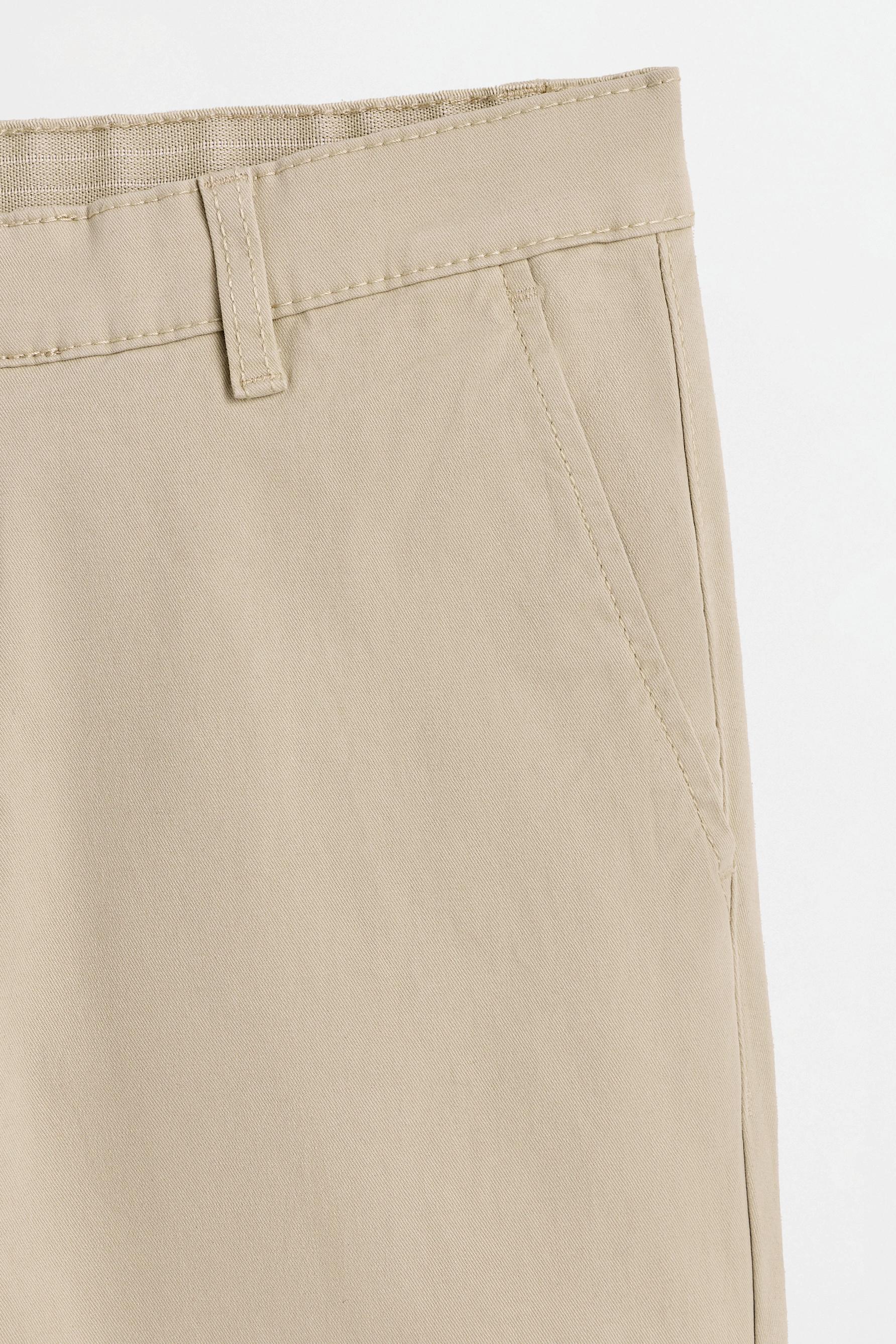 Skinny fit chino trousers — BEIGE