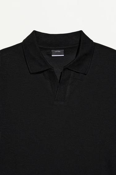 Interlock polo shirt — BLACK 2